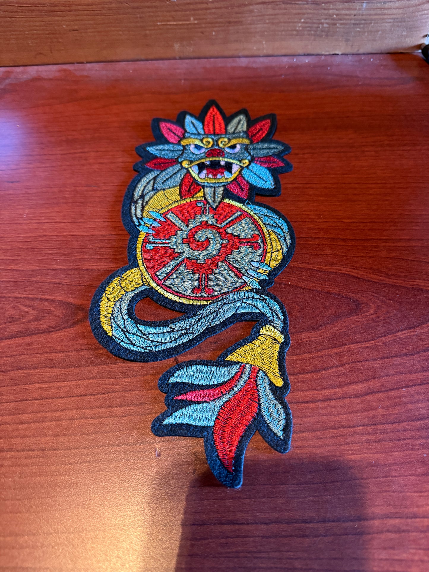 Quetzalcoatl, Kukulkan, Large Patch, 10”, Ometeotl, Hunab Ku, Azteca, Mayan, Mexica (#21