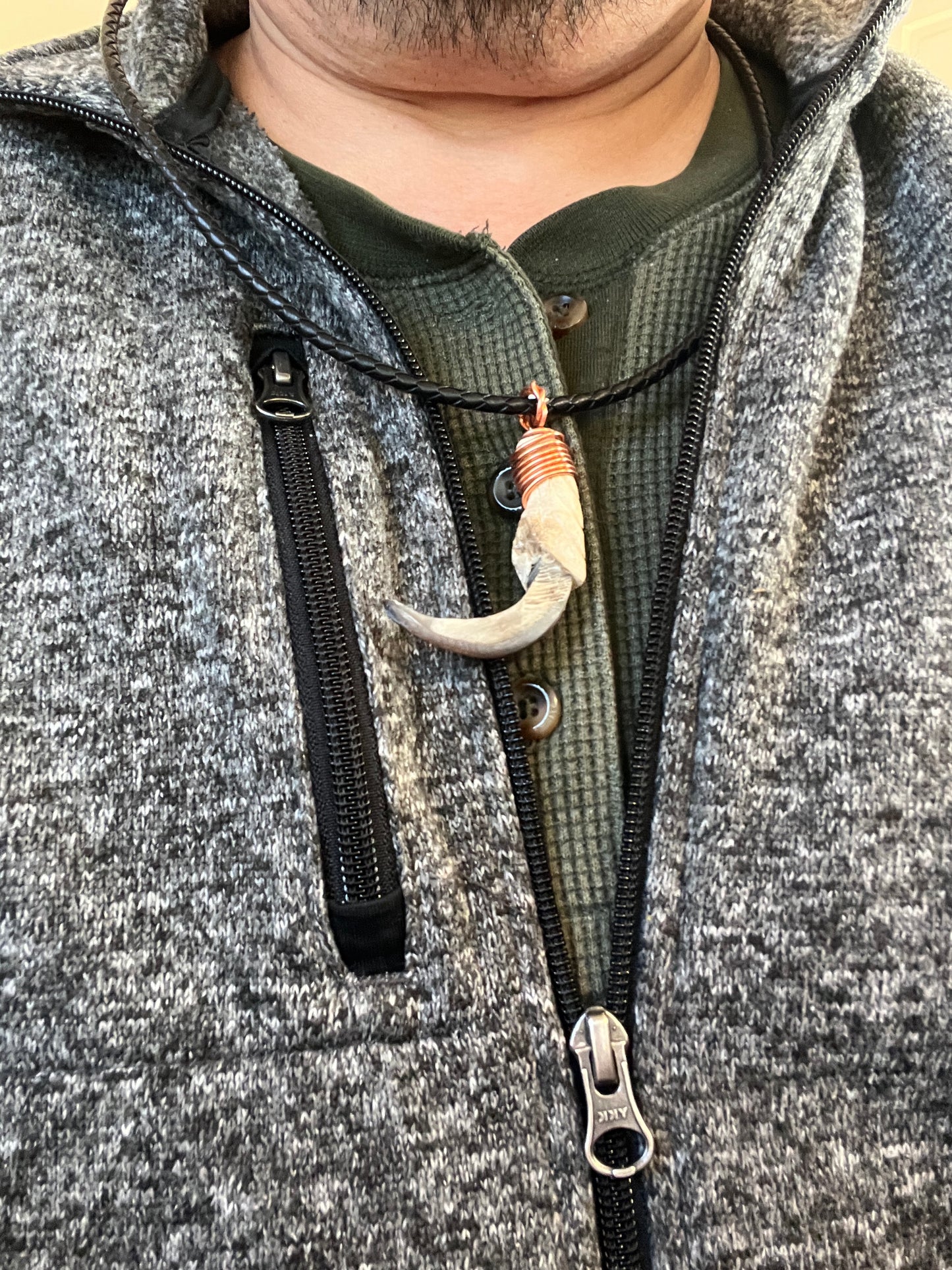Replica Artificial Eagle Talon Pendant Necklace Aztec Mexica Mexican (#35)