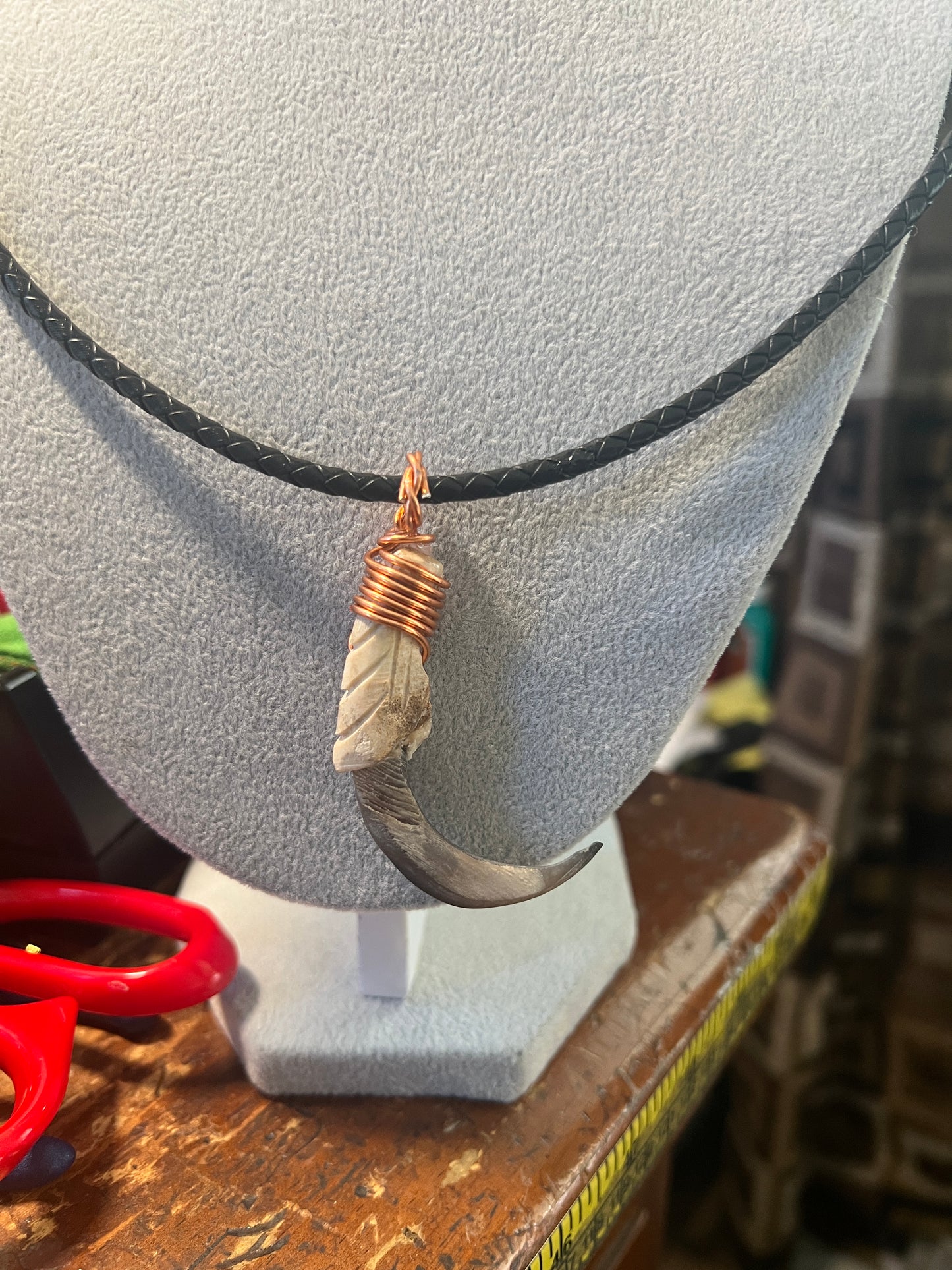 Replica Artificial Eagle Talon Pendant Necklace Aztec Mexica Mexican (#35)