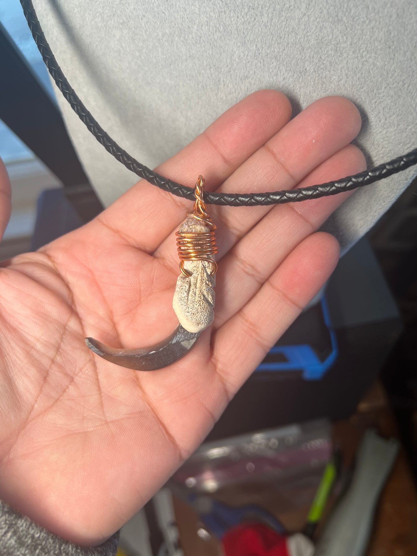 Replica Artificial Eagle Talon Pendant Necklace Aztec Mexica Mexican (#35)