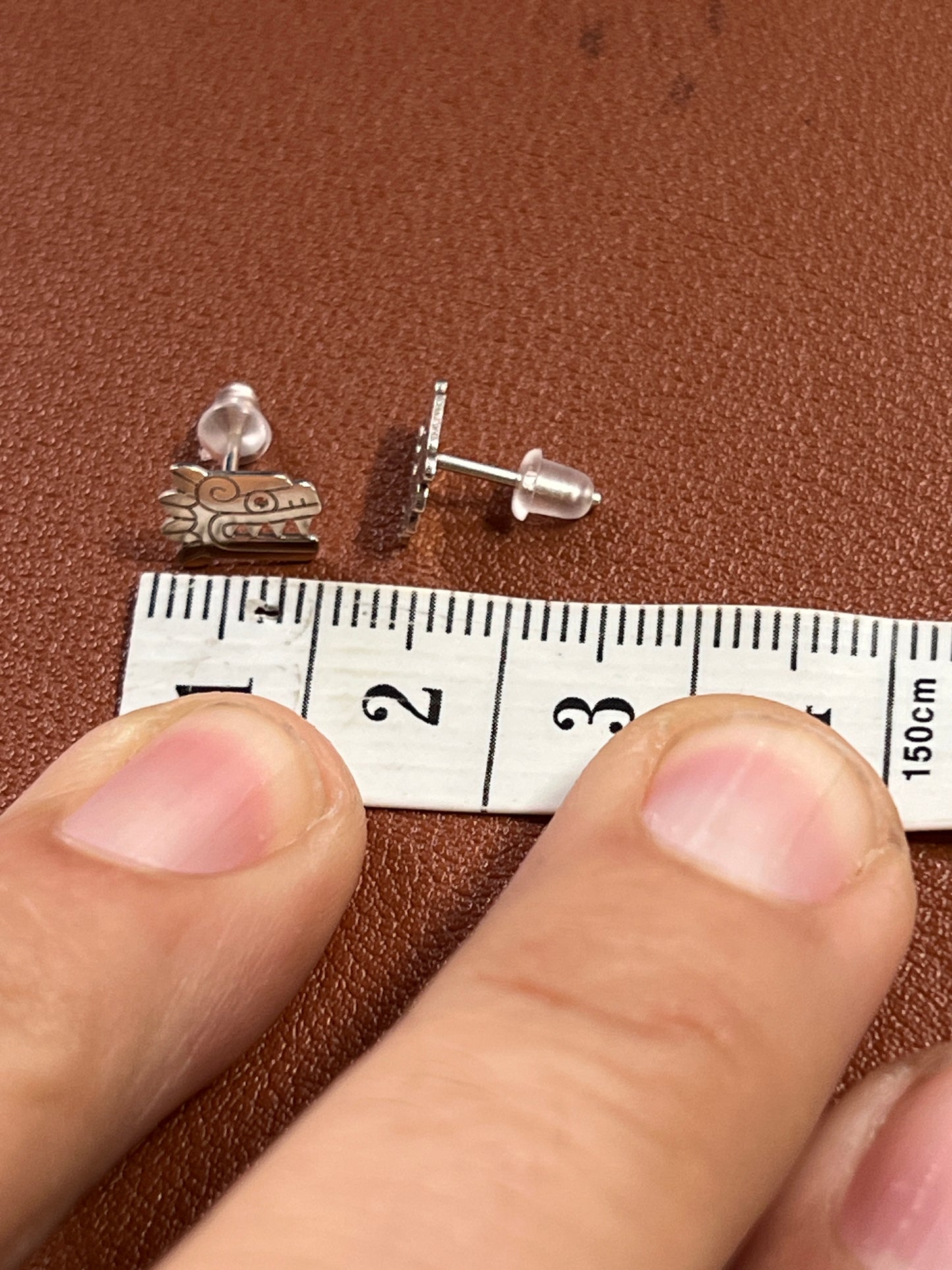 Quetzalcoatl Earrings, Dainty Mexican Earrings, Mayan Kukulkan Earrings, Handmade Jewelry, Aztec Dragon Earrings (#20)