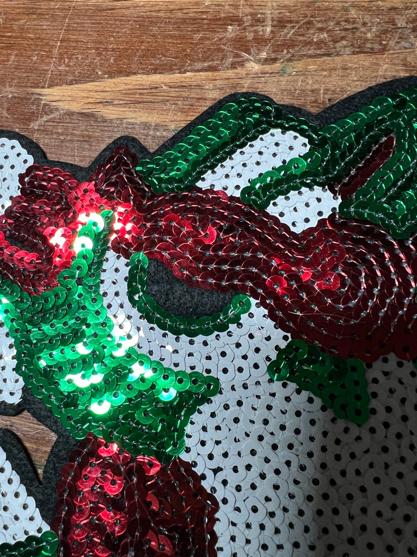 Aztec Mayan Dragon, Large 8", Quetzalcoatl, Kukulkan, iron-on patches, embroidered sequins (#31)