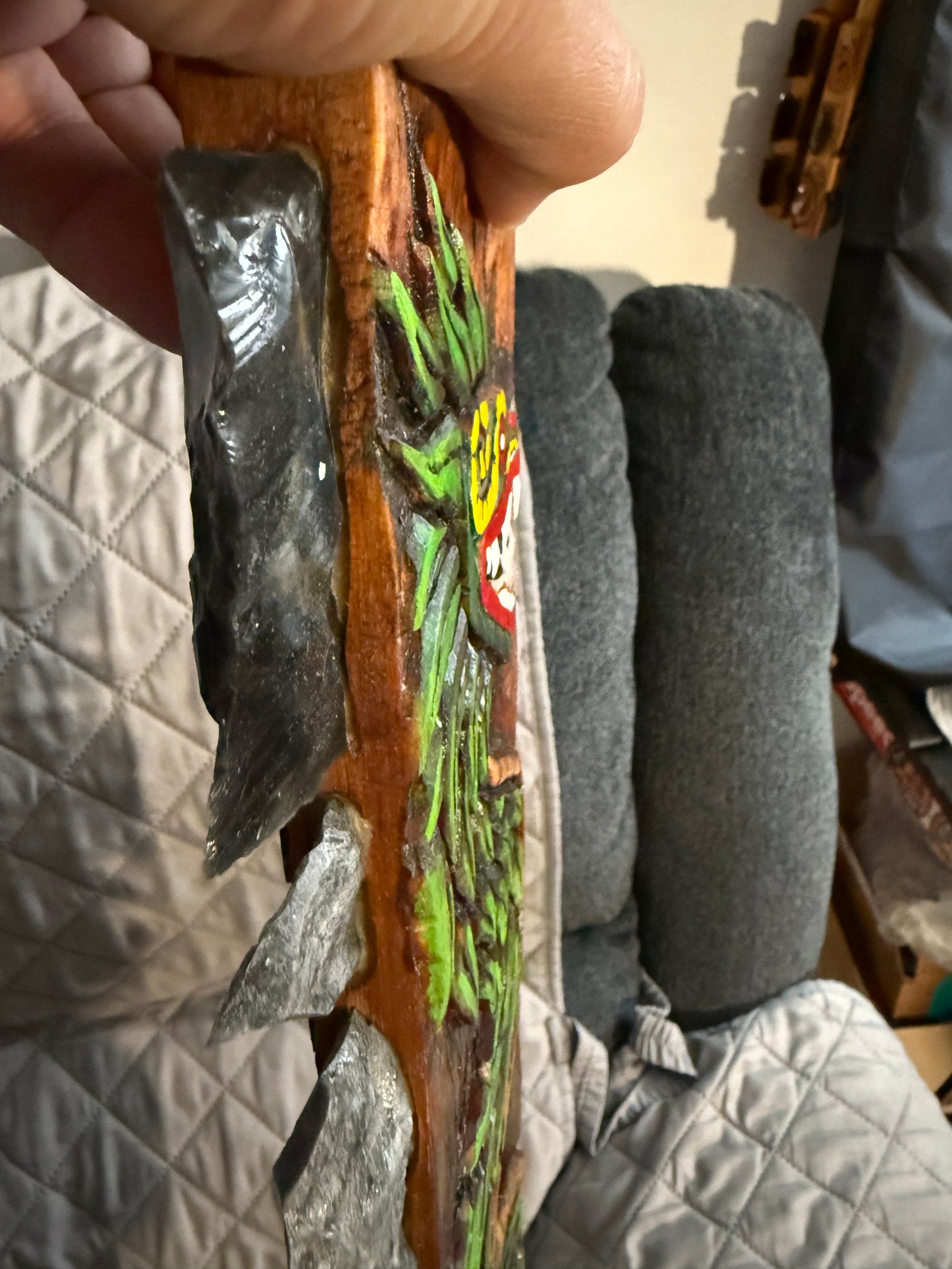 Macuahuitl Aztec Quetzalcoatl, Feathered Serpent, Mexican, Mayan Kukulkan 31.5"