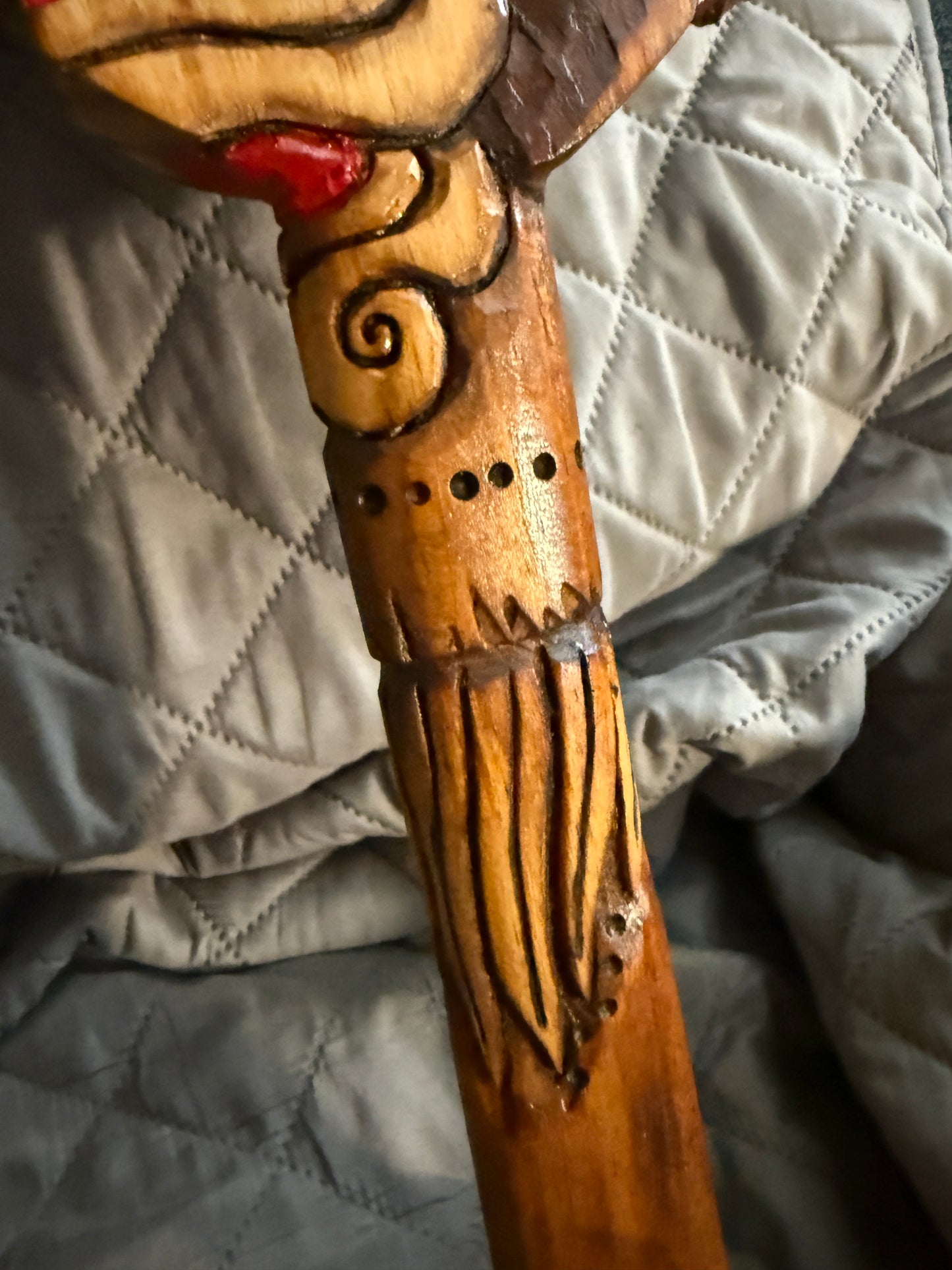 Macuahuitl Azteca Wall Art, Quetzalcoatl Ehecatl, Mictlantecuhtli Obsidian 31.5"