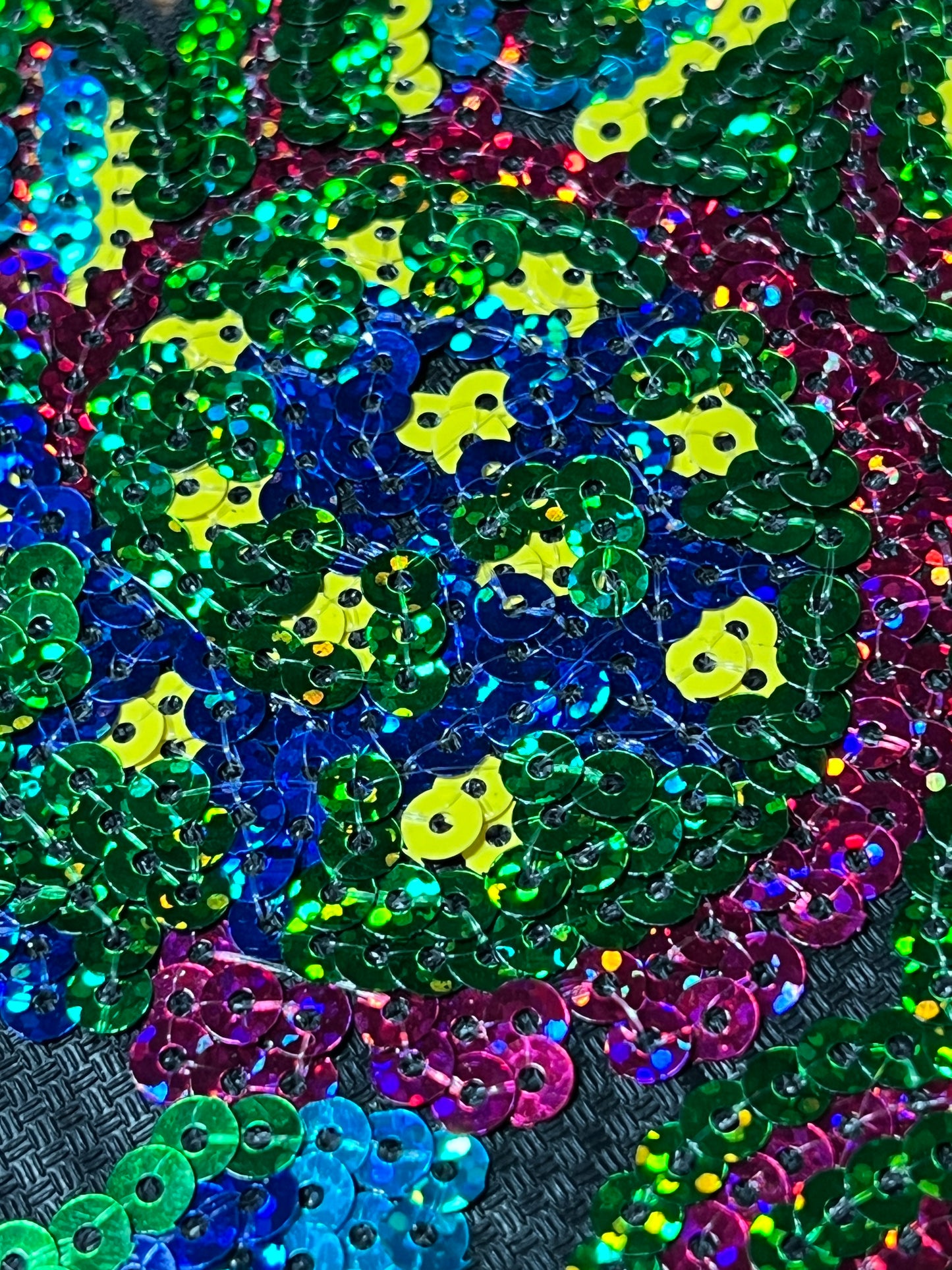 Aztec Mayan Dragon, Large 10", Quetzalcoatl, Kukulkan, iron-on patches, embroidered sequins (#31)
