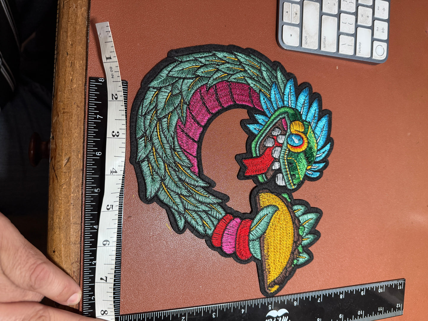 Quetzalcoatl, Kukulkan, Mexican Dragon Large Patch, 8, Aztec, Mayan, Mexico, Taco #27