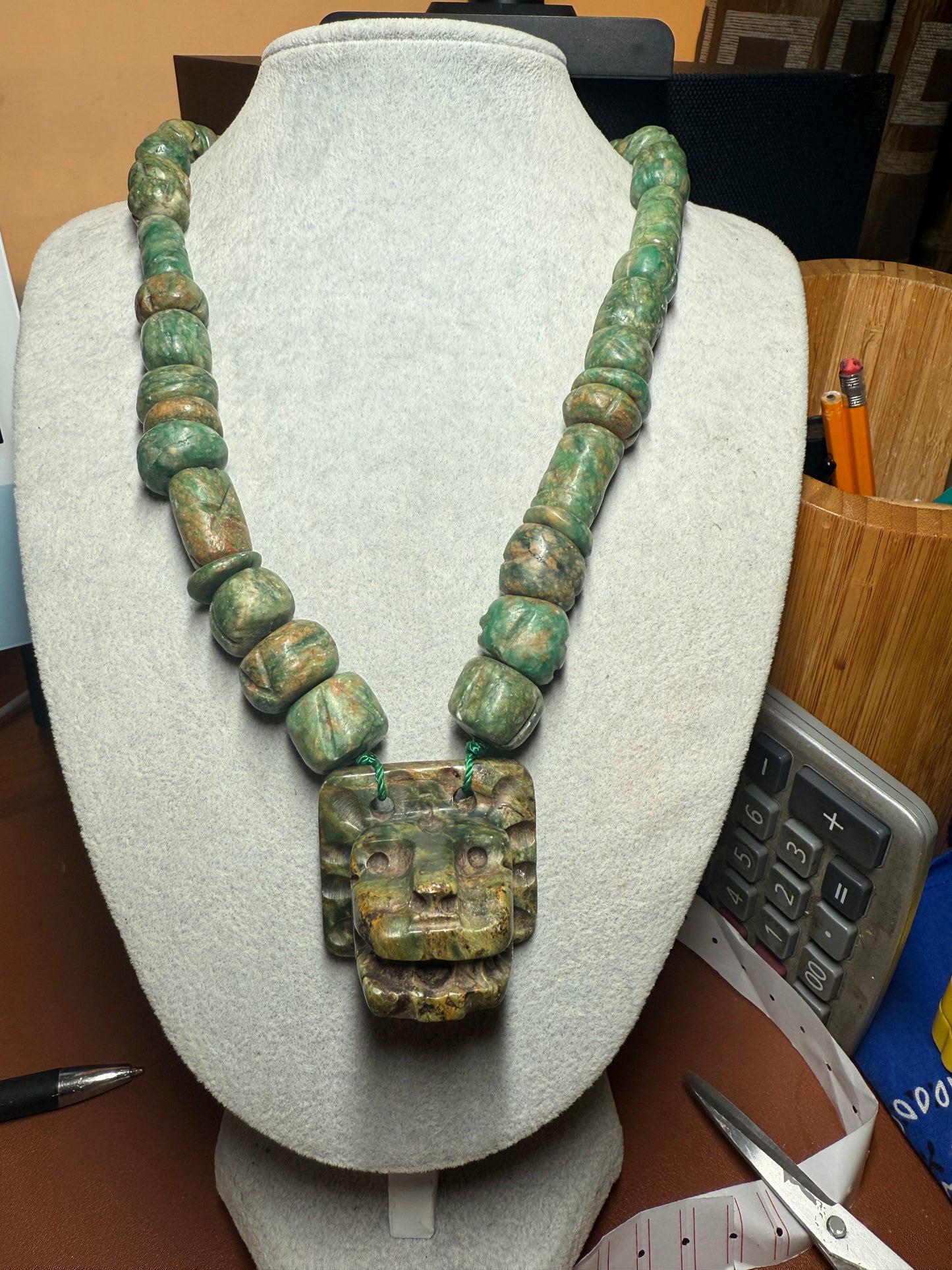 Serpentine Quetzalcoatl Feathered Serpent Necklace, Kukulkan Mayan Plumed Serpent Necklace Maya, Aztec, Mexica, Plumed Serpent, Dragon #40