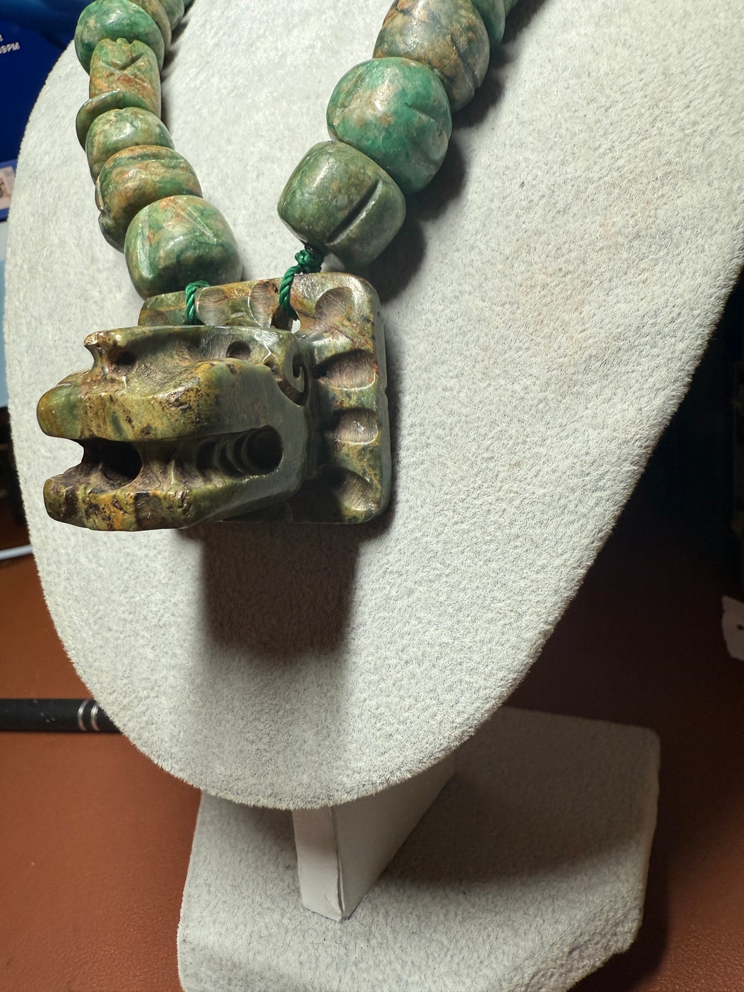 Serpentine Quetzalcoatl Feathered Serpent Necklace, Kukulkan Mayan Plumed Serpent Necklace Maya, Aztec, Mexica, Plumed Serpent, Dragon #40