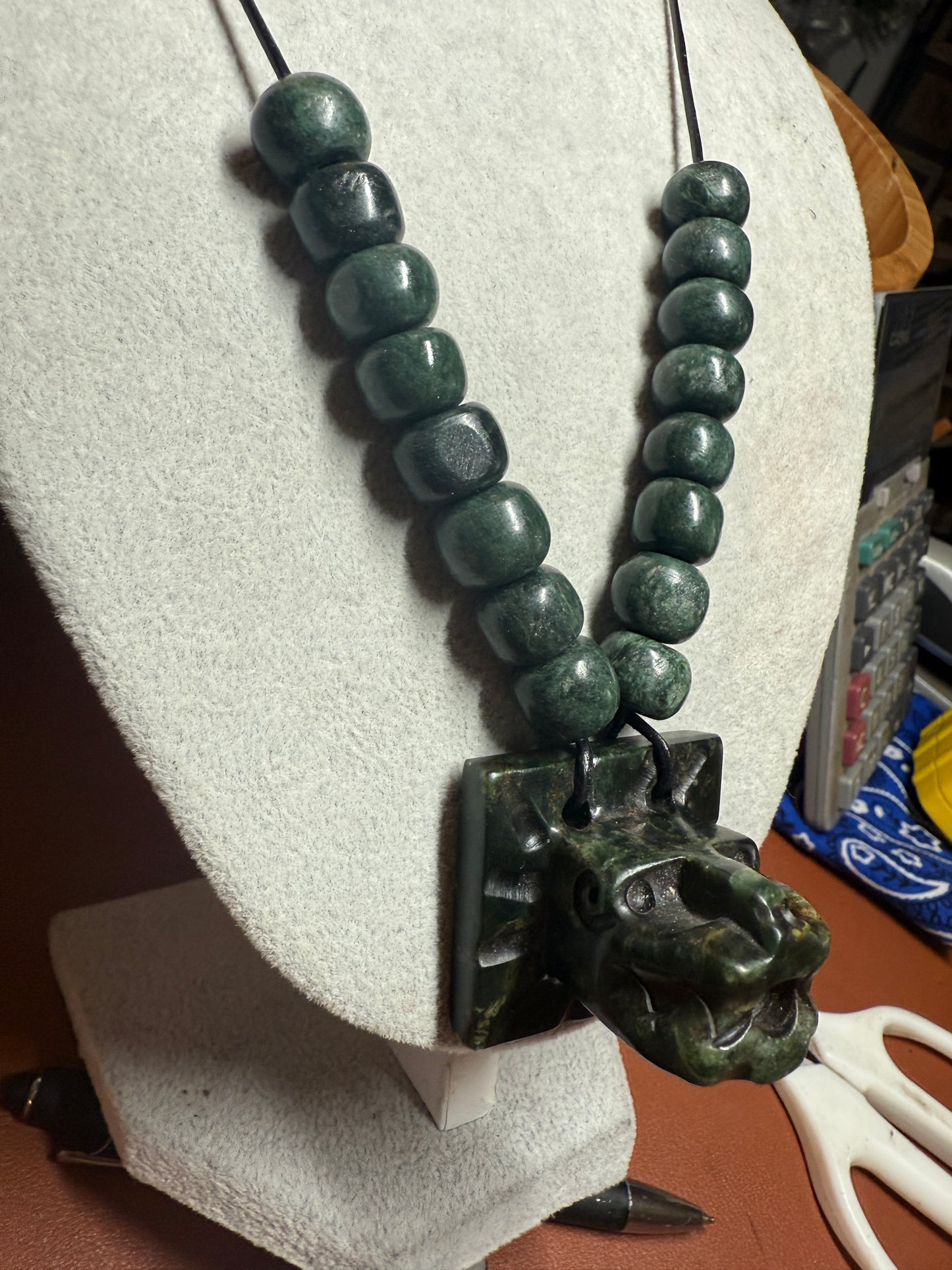 Serpentine Quetzalcoatl Feathered Serpent Necklace, Kukulkan Mayan Plumed Serpent Necklace Maya, Aztec, Mexica, Plumed Serpent, Dragon #39