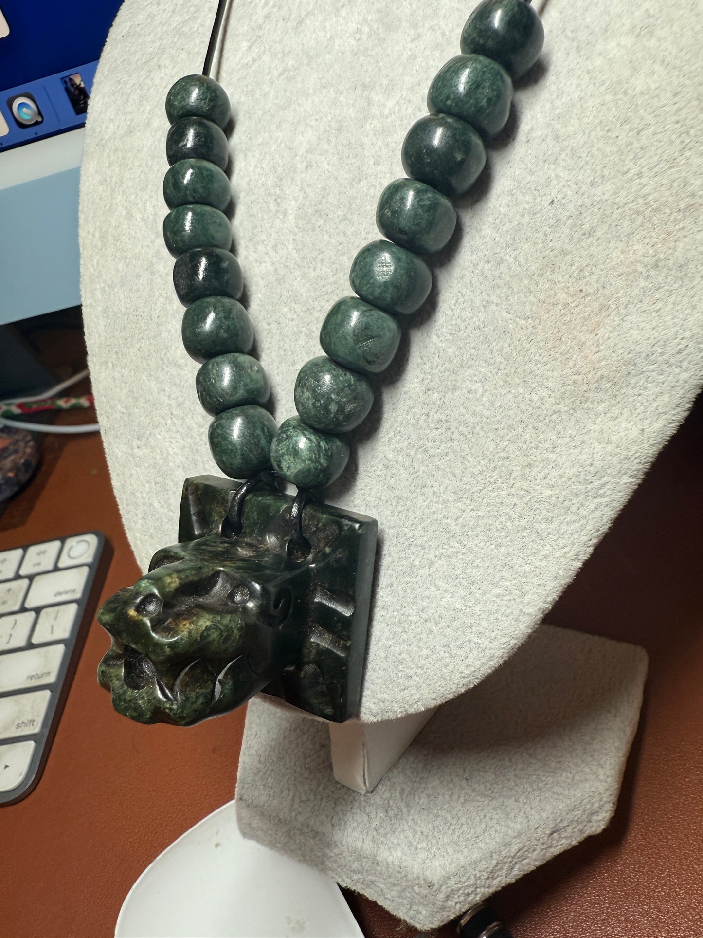 Serpentine Quetzalcoatl Feathered Serpent Necklace, Kukulkan Mayan Plumed Serpent Necklace Maya, Aztec, Mexica, Plumed Serpent, Dragon #39