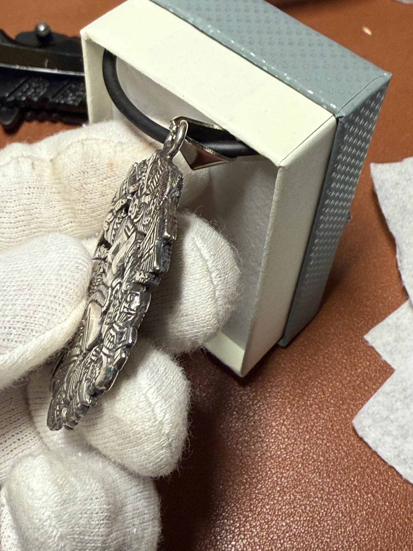 Coyolxauhqui Aztec Moon Goddess, Sterling Silver 925, Pendant, 28.7g (#4)