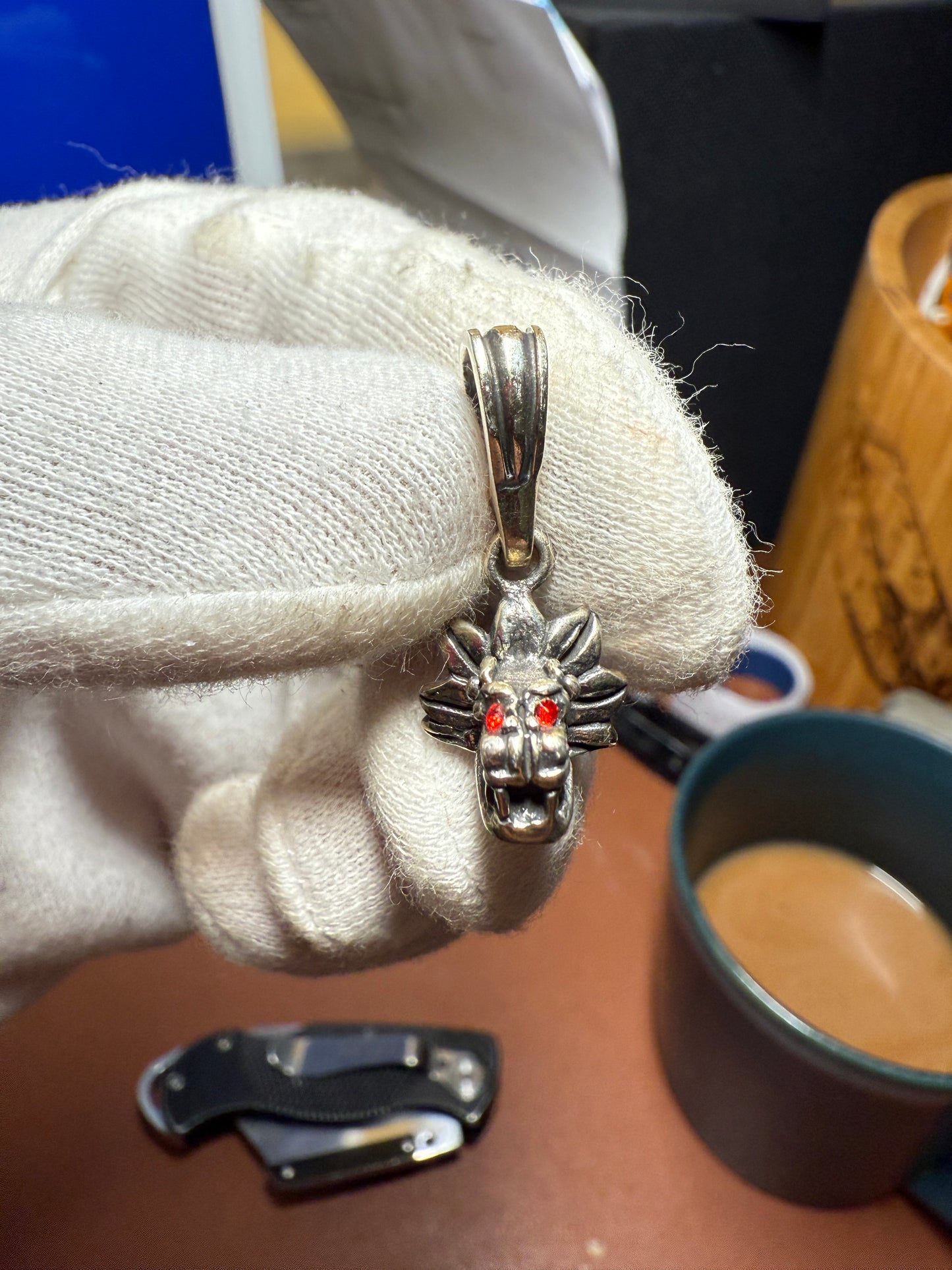 Quetzalcoatl or Kukulkan 925, Aztec or Mayan Serpent, Sterling Silver, #4