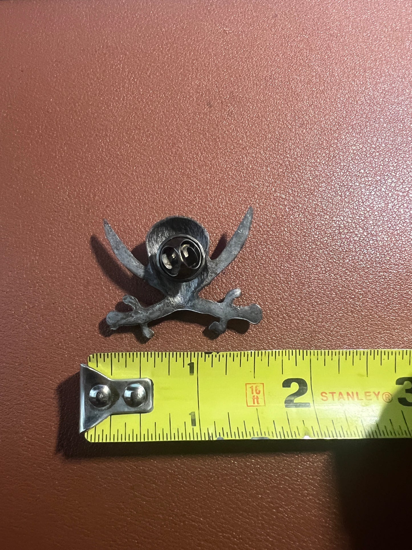 Cross Bone Swords Skull Pin Pirates  Caribbean Gothic Jewelry Death Metal #11