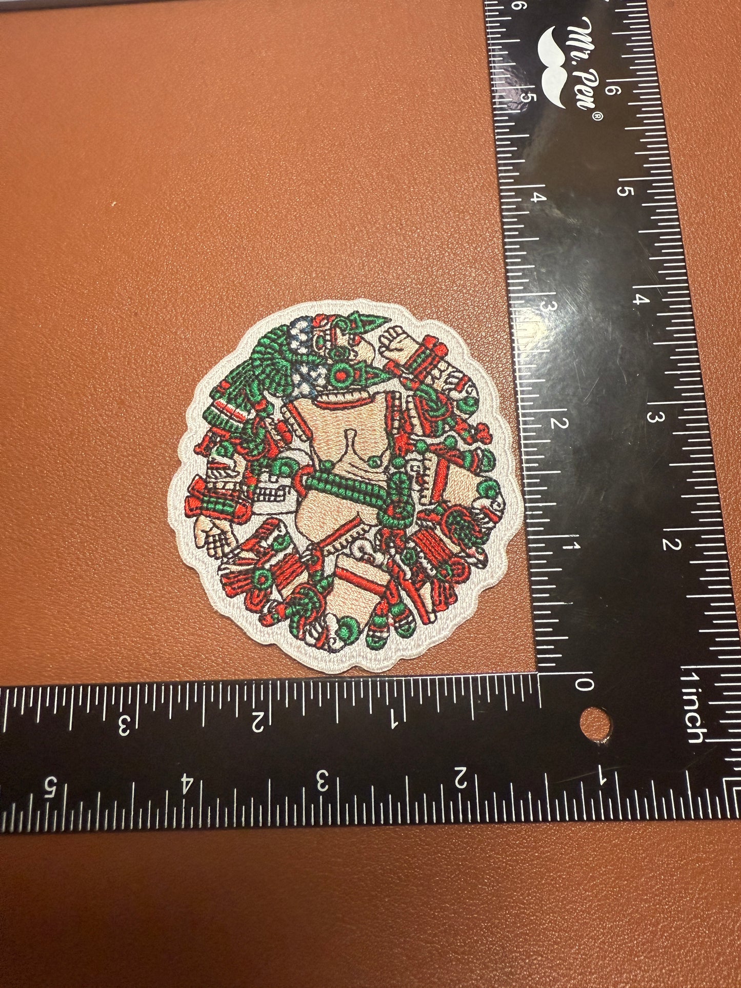 Coyolxauhqui Codex Aztec Moon goddess, Patch, Mexica, 3" iron-on patches Azteca, Mexican #23