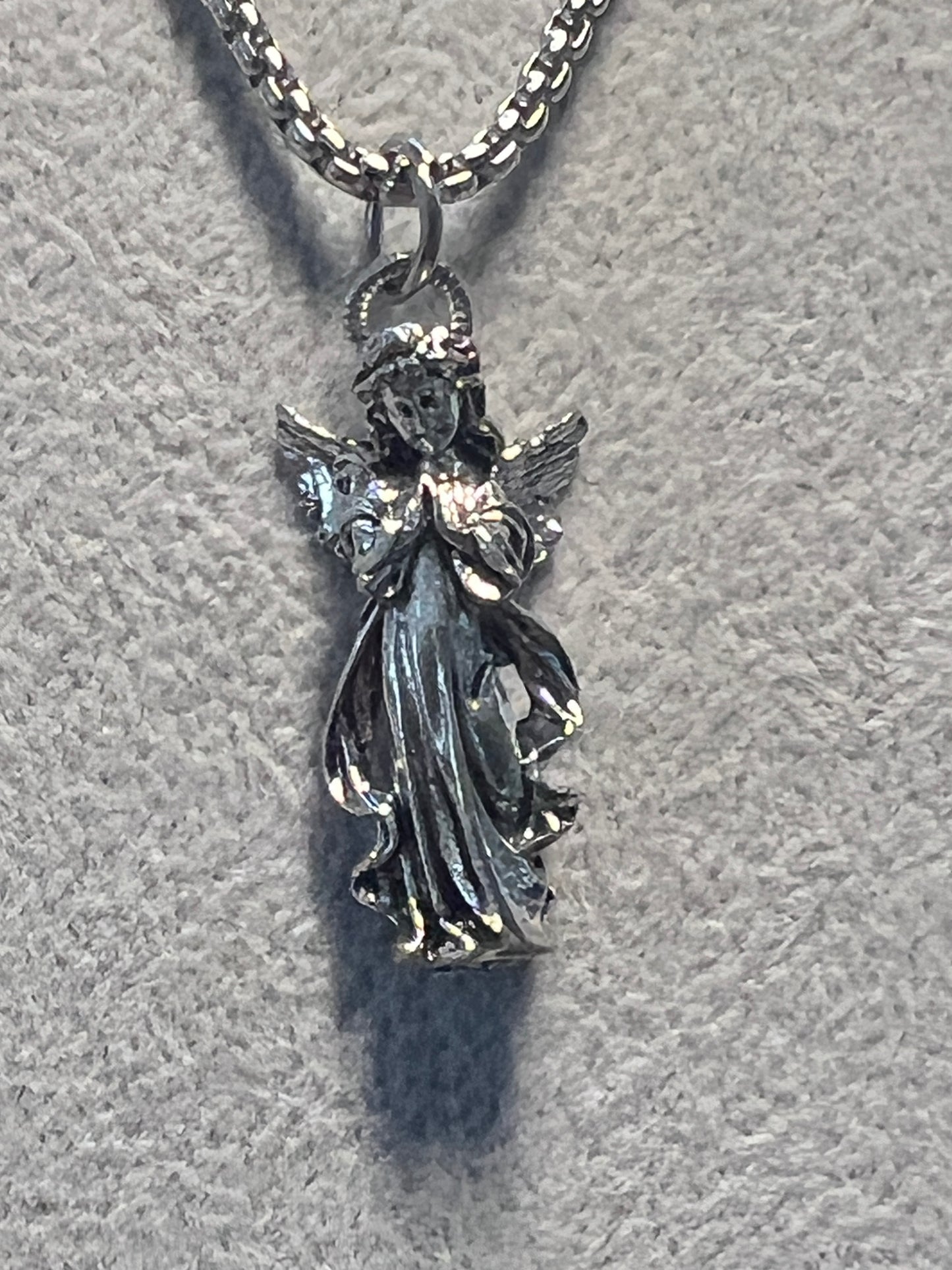 Holy Saint Angel, Arch, Michael, Wings, Heavenly Pendant Necklace Alloy (#11)