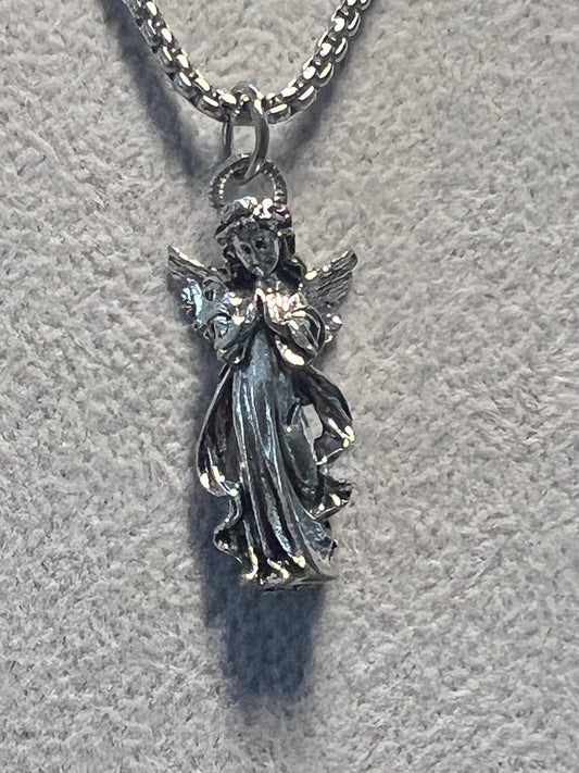 Holy Saint Angel, Arch, Michael, Wings, Heavenly Pendant Necklace Alloy (#11)