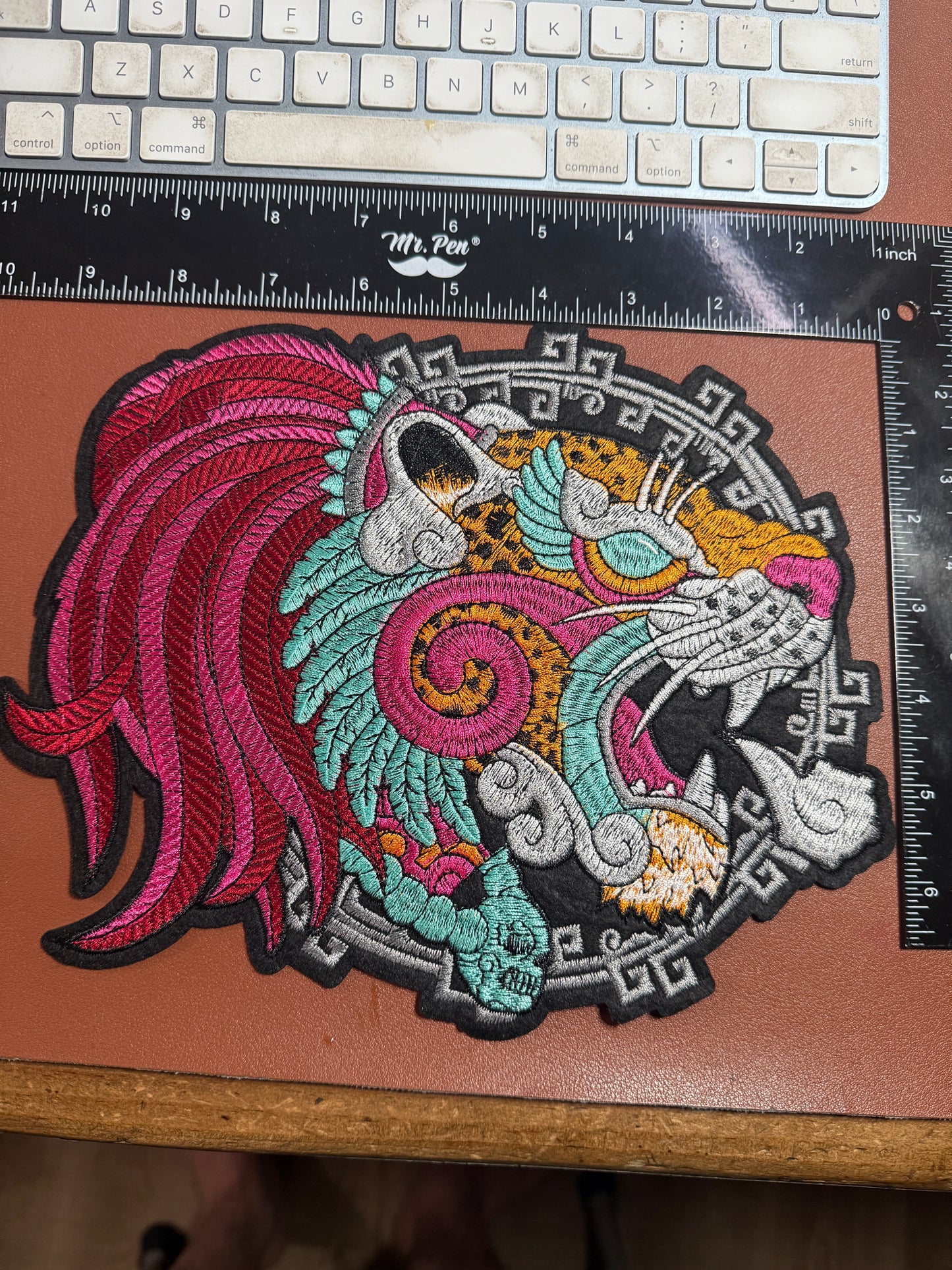 Jaguar Patch, Aztec Mayan patches, Mexcian, Mexico, embroidered (#24)