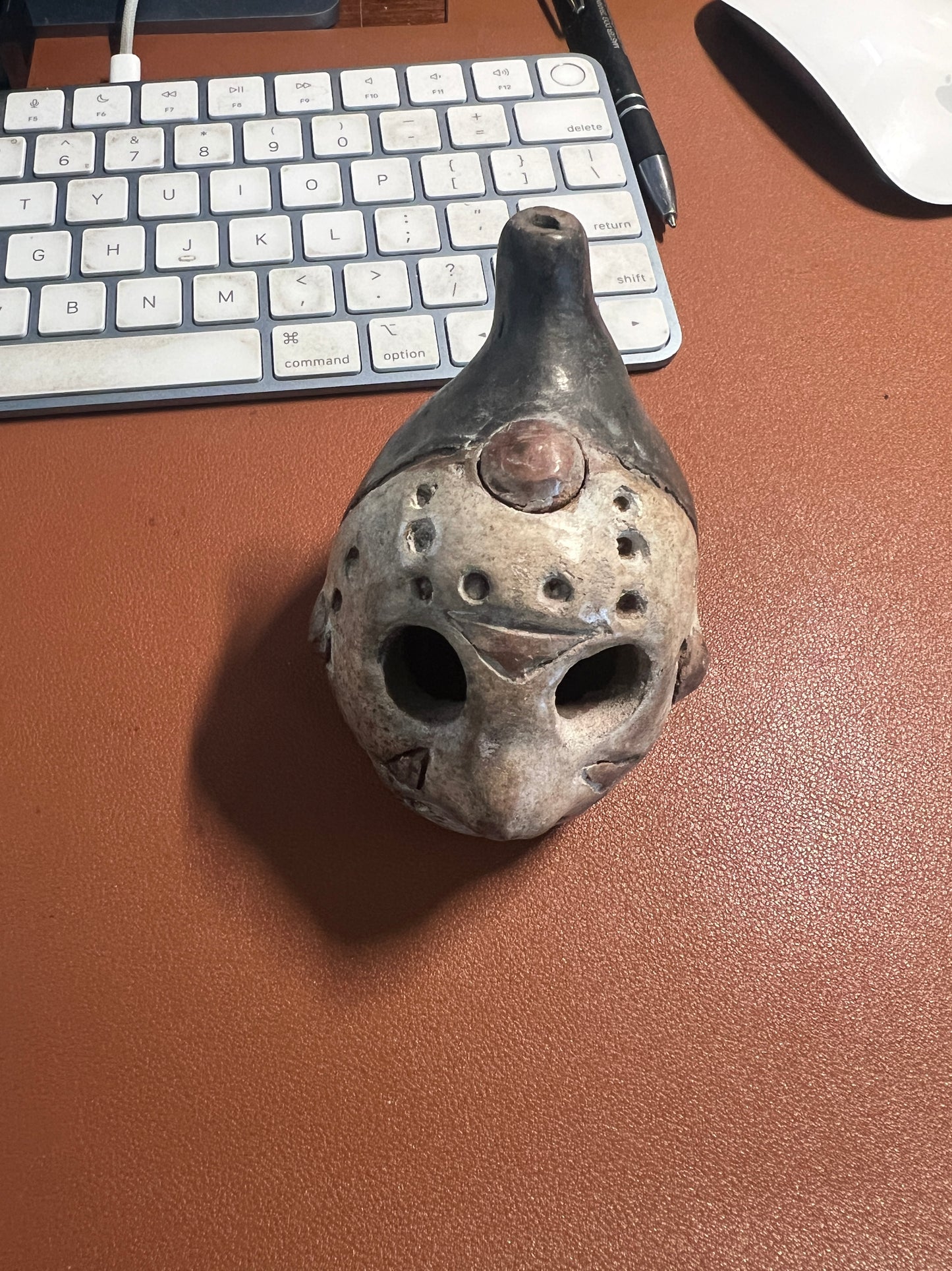 Jason Mask, Friday The 13th, Aztec Dead Whistle, Hand Crafted, Loud Scream (NE)