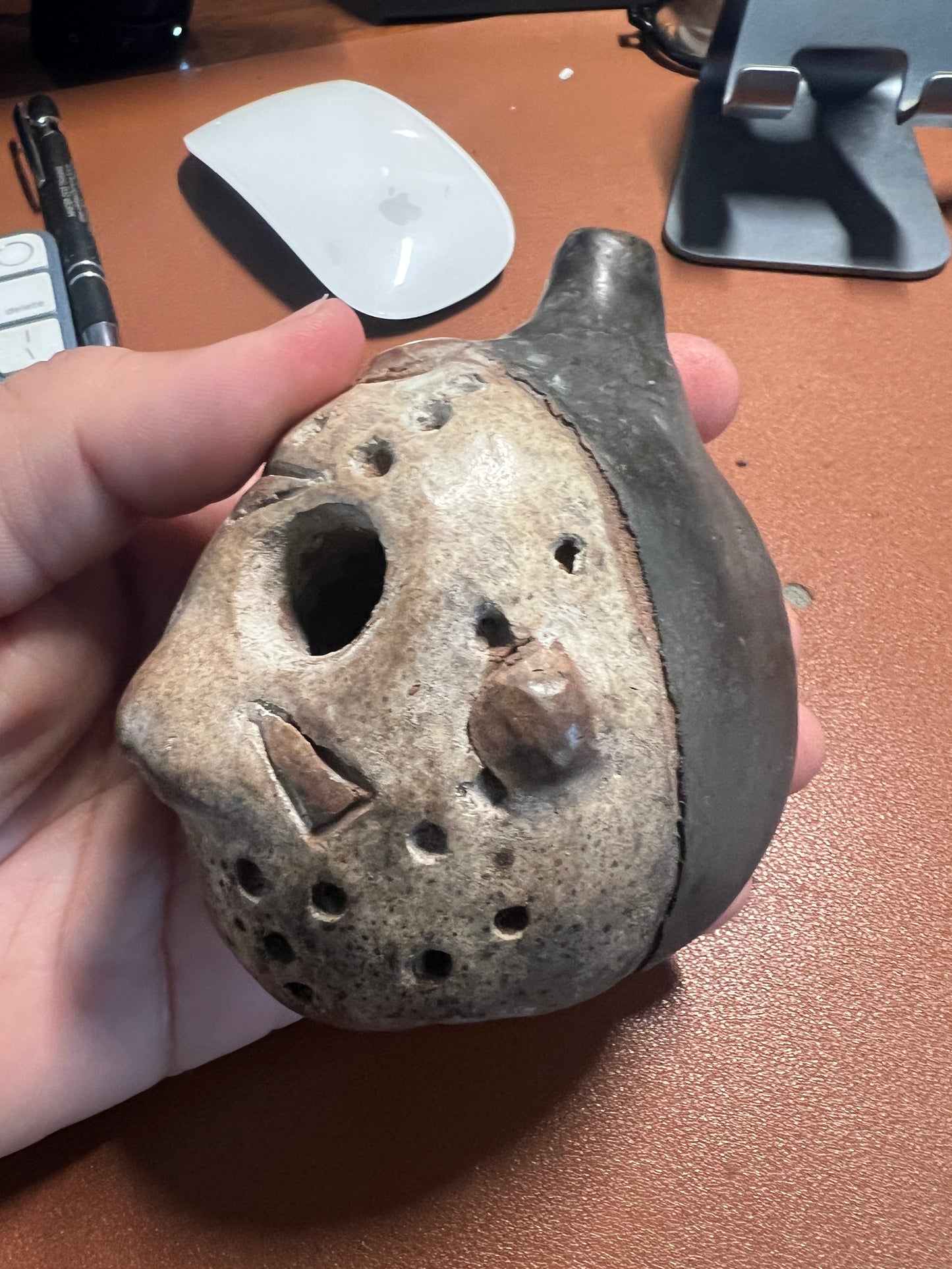 Jason Mask, Friday The 13th, Aztec Dead Whistle, Hand Crafted, Loud Scream (NE)