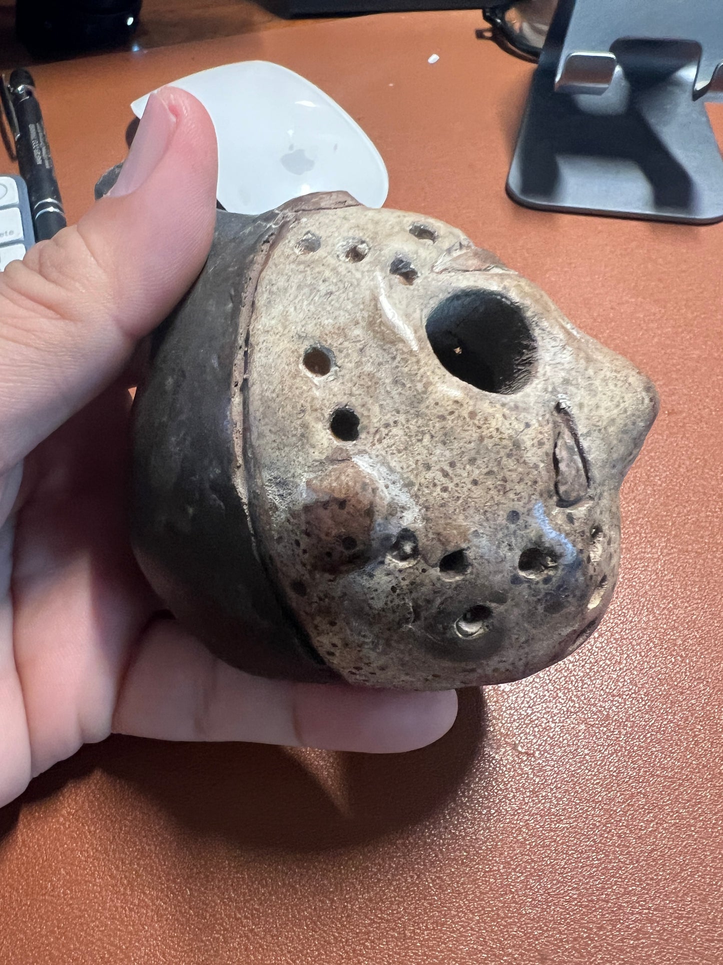 Jason Mask, Friday The 13th, Aztec Dead Whistle, Hand Crafted, Loud Scream (NE)