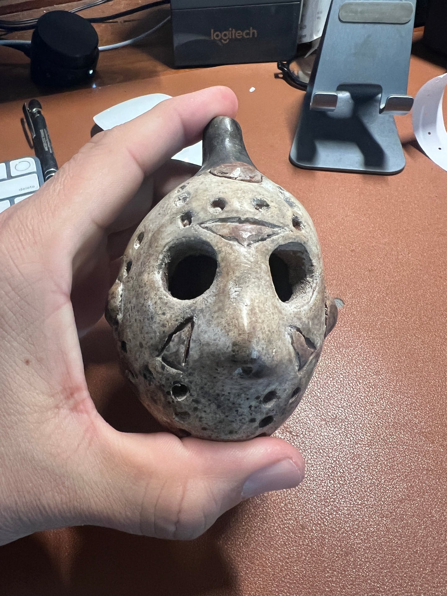 Jason Mask, Friday The 13th, Aztec Dead Whistle, Hand Crafted, Loud Scream (NE)