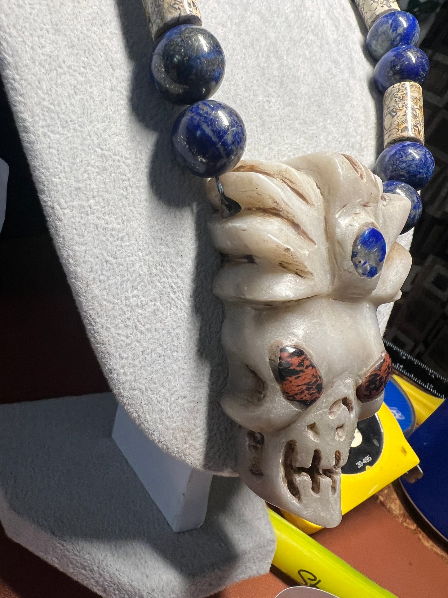 Extra Terrestrial Alien UFO Pendant Necklace, Made Mexico, Handmade (#35)
