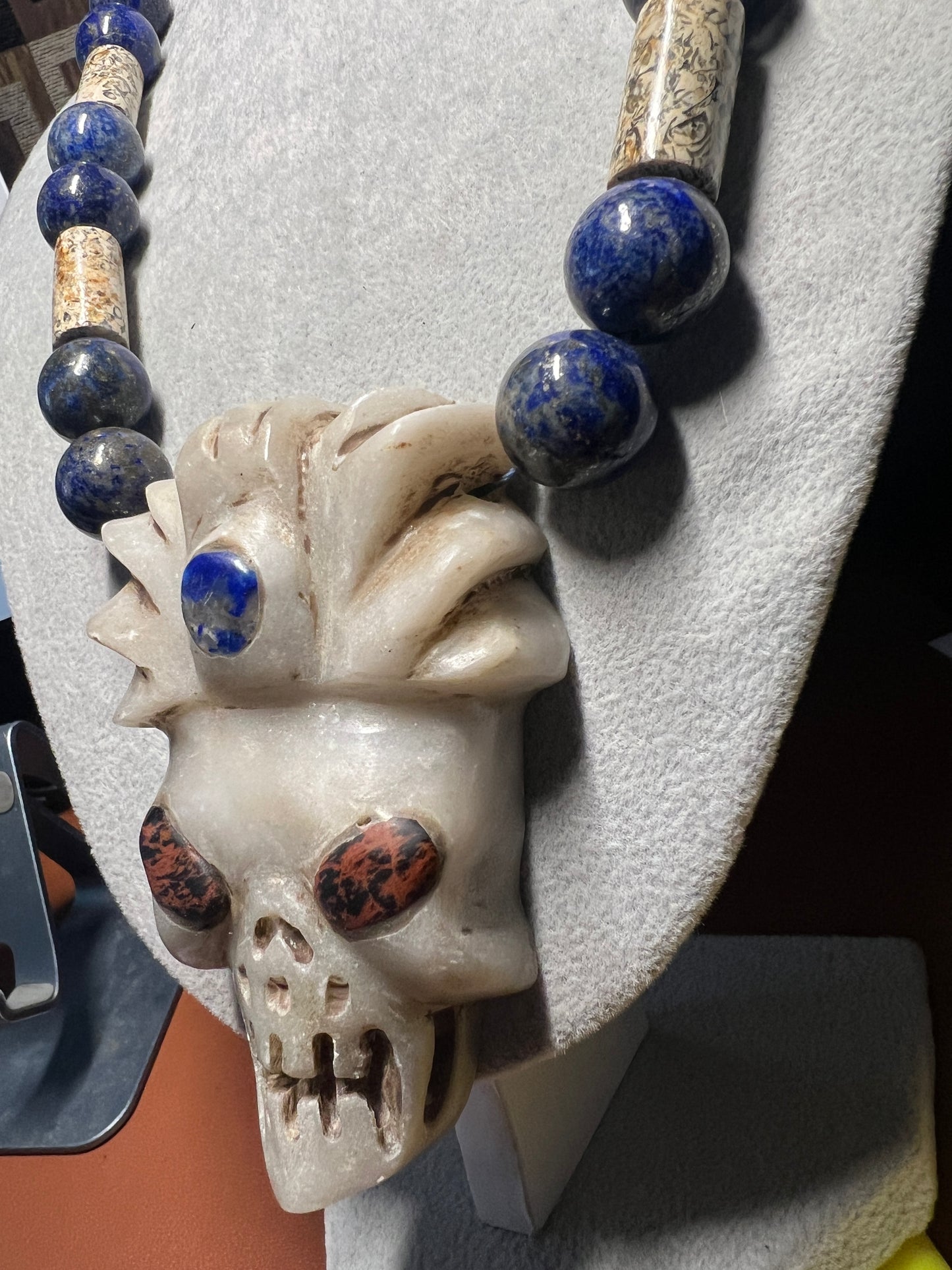 Extra Terrestrial Alien UFO Pendant Necklace, Made Mexico, Handmade (#35)