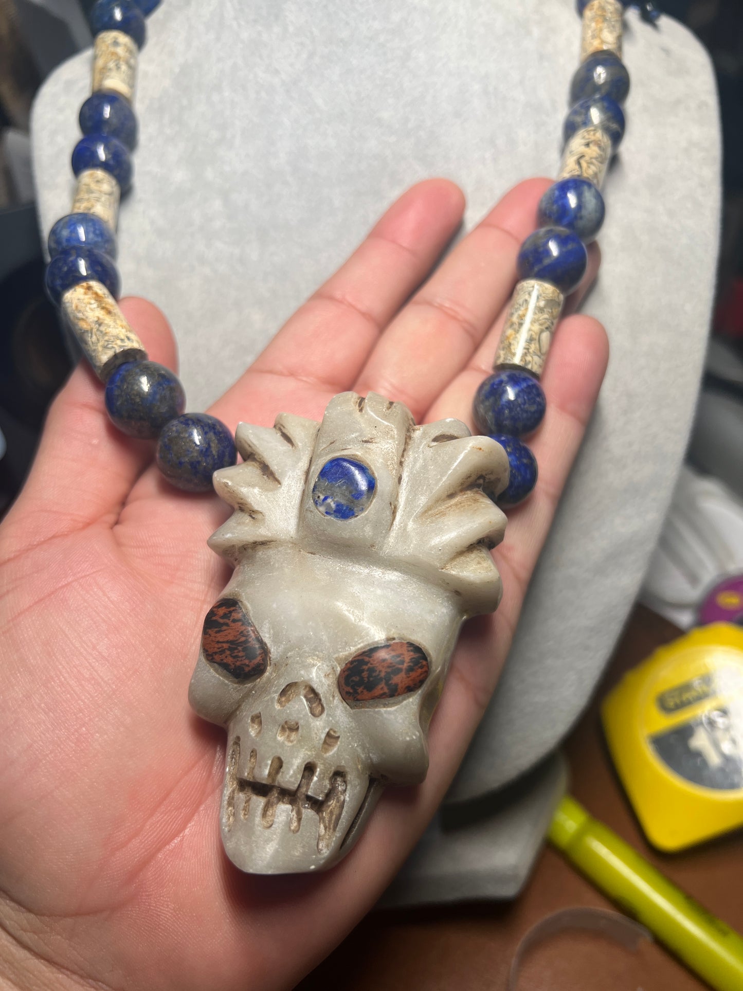 Extra Terrestrial Alien UFO Pendant Necklace, Made Mexico, Handmade (#35)