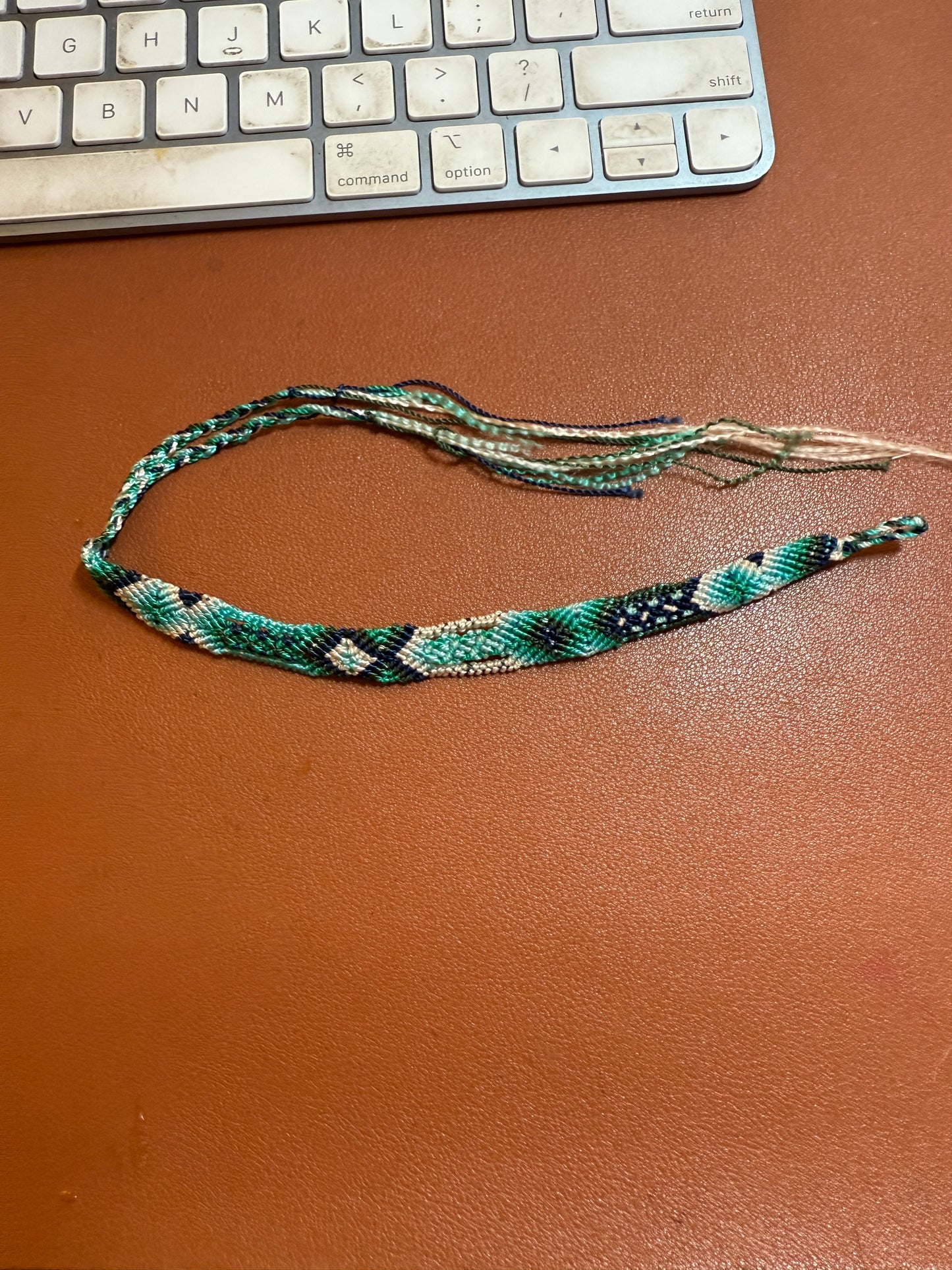 Handmade Woven Aztec Friendship Bracelet - Native American Made Mexico, Mexican