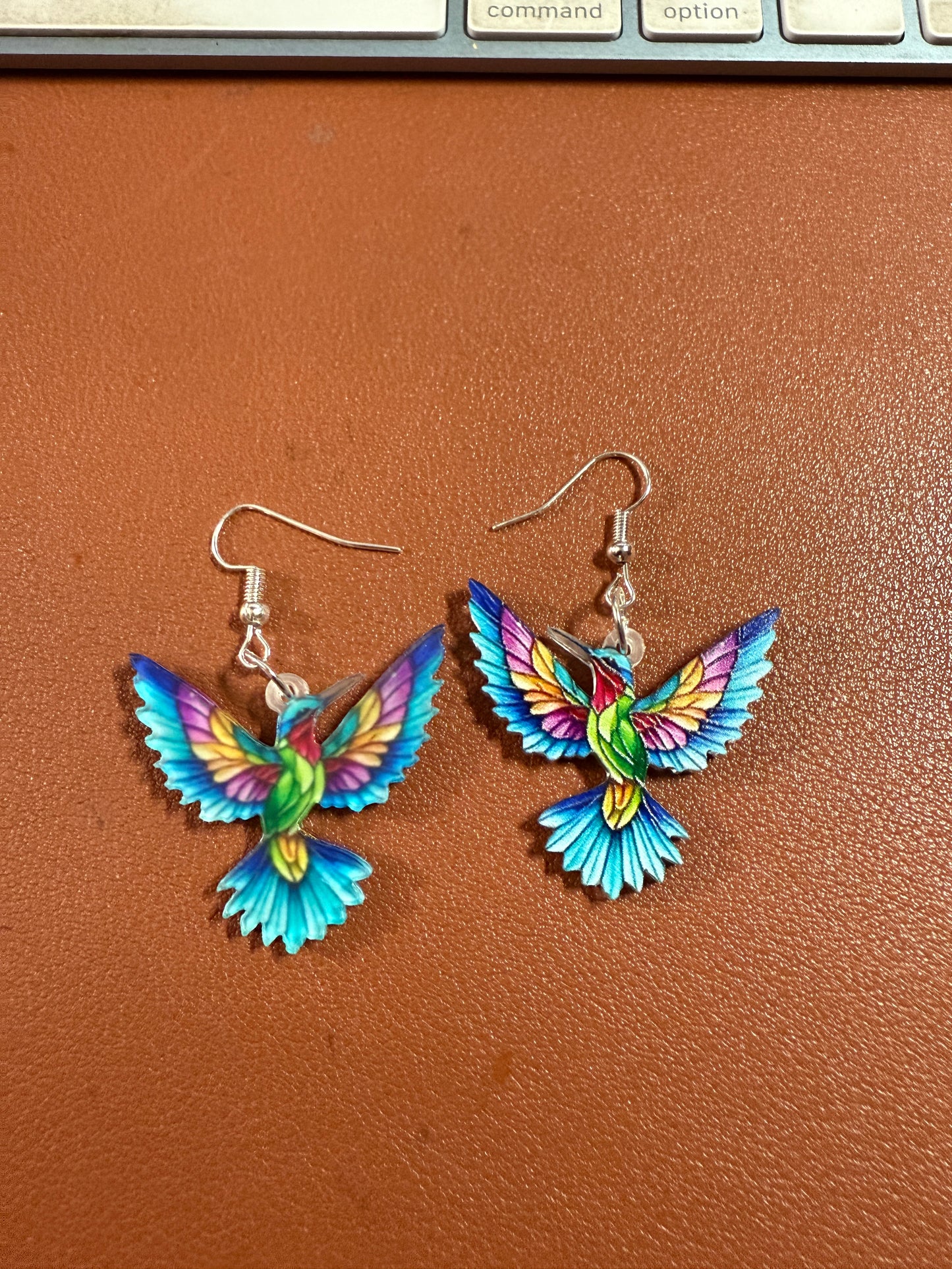 Aztec Huitzilopochtli Colorful Hummingbird Earrings Cute Animal Jewelry Gift #6