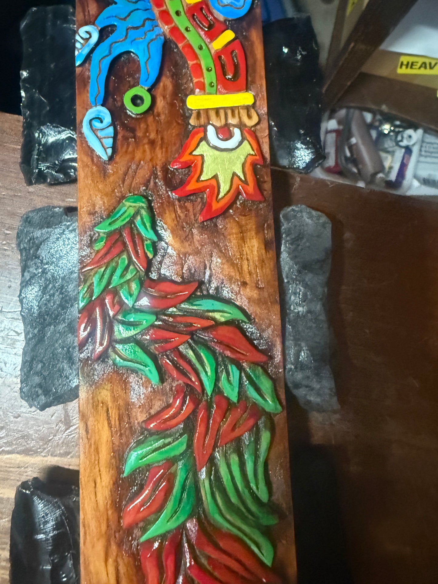 Alt Tlachinoli Ollin Quetzalcoatl Aztec Macuahuitl Mexican Warrior Sword War Club