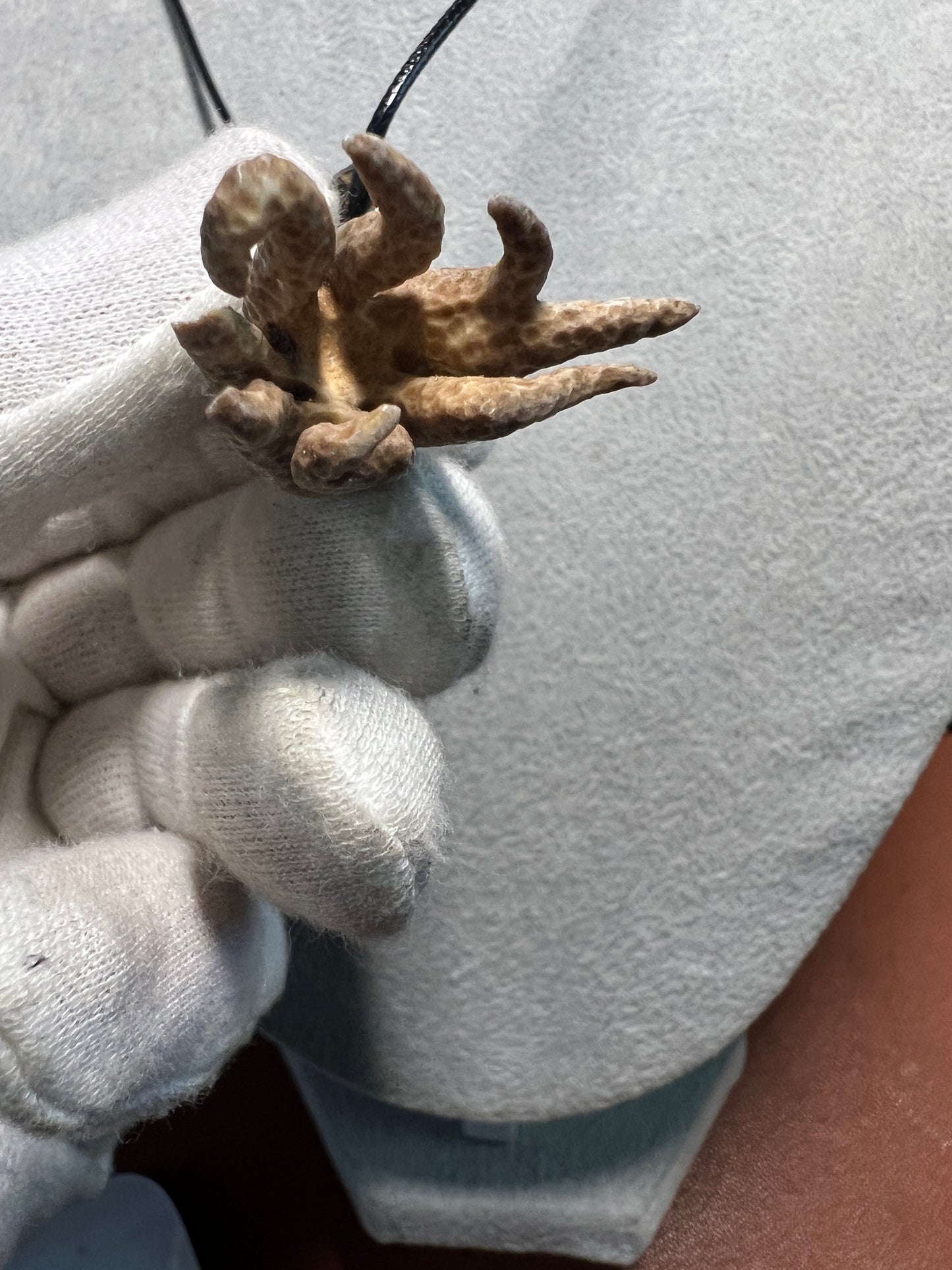Death Octopus Man Pirates of the Caribbean Necklace Pendant Deer Antler Mexico #H