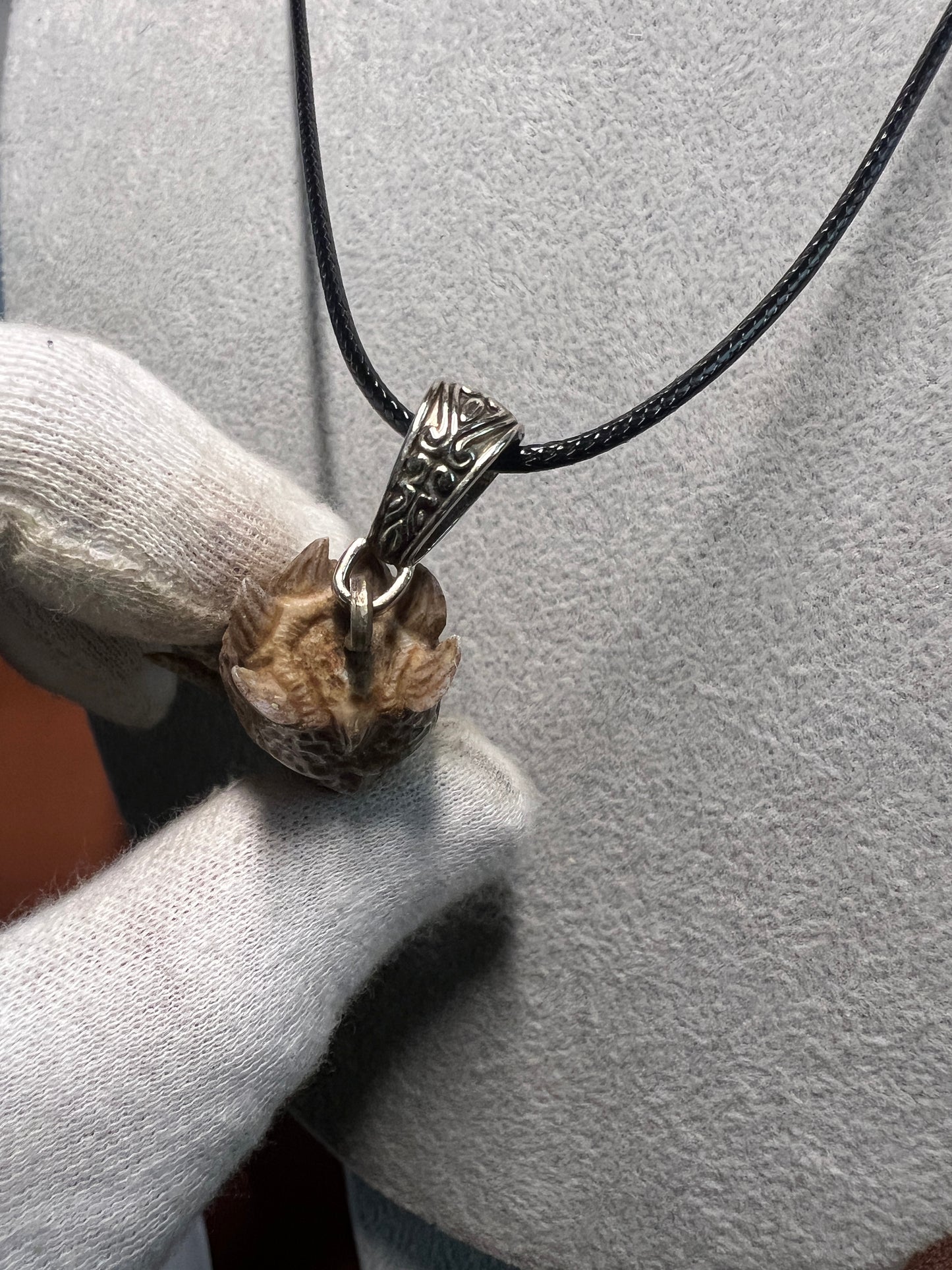 Death Octopus Man Pirates of the Caribbean Necklace Pendant Deer Antler Mexico #H