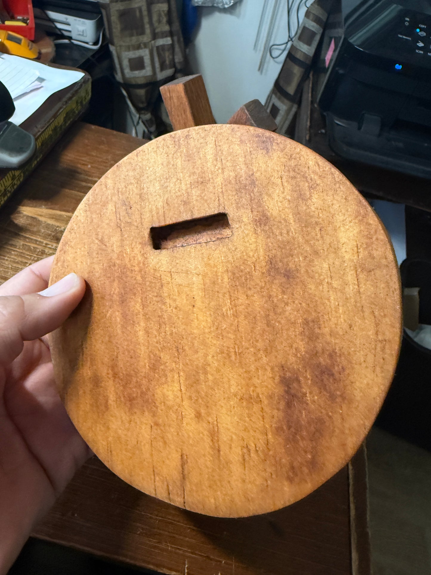 Aztec Mictlantecuhtli plaque wooden carving, Mexica, Mexico, Mexican, Handmade