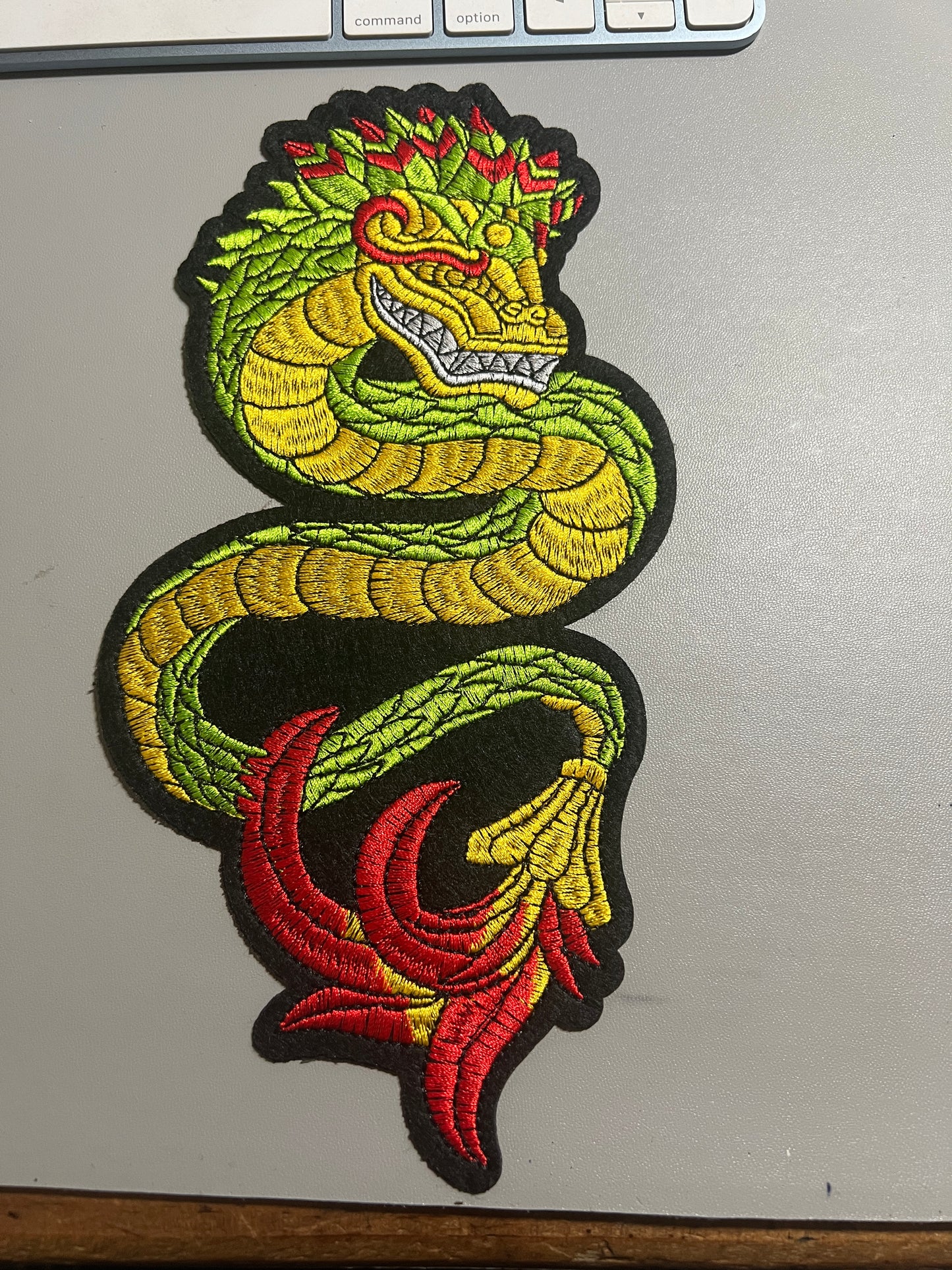 Quetzalcoatl, Kukulkan, Patch, 9in, Made in Mexico, New Vibrant Colors, Azteca, Mayan, Mexica (#24)