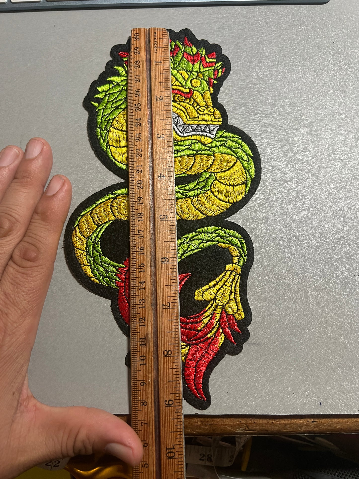 Quetzalcoatl, Kukulkan, Patch, 9in, Made in Mexico, New Vibrant Colors, Azteca, Mayan, Mexica (#24)
