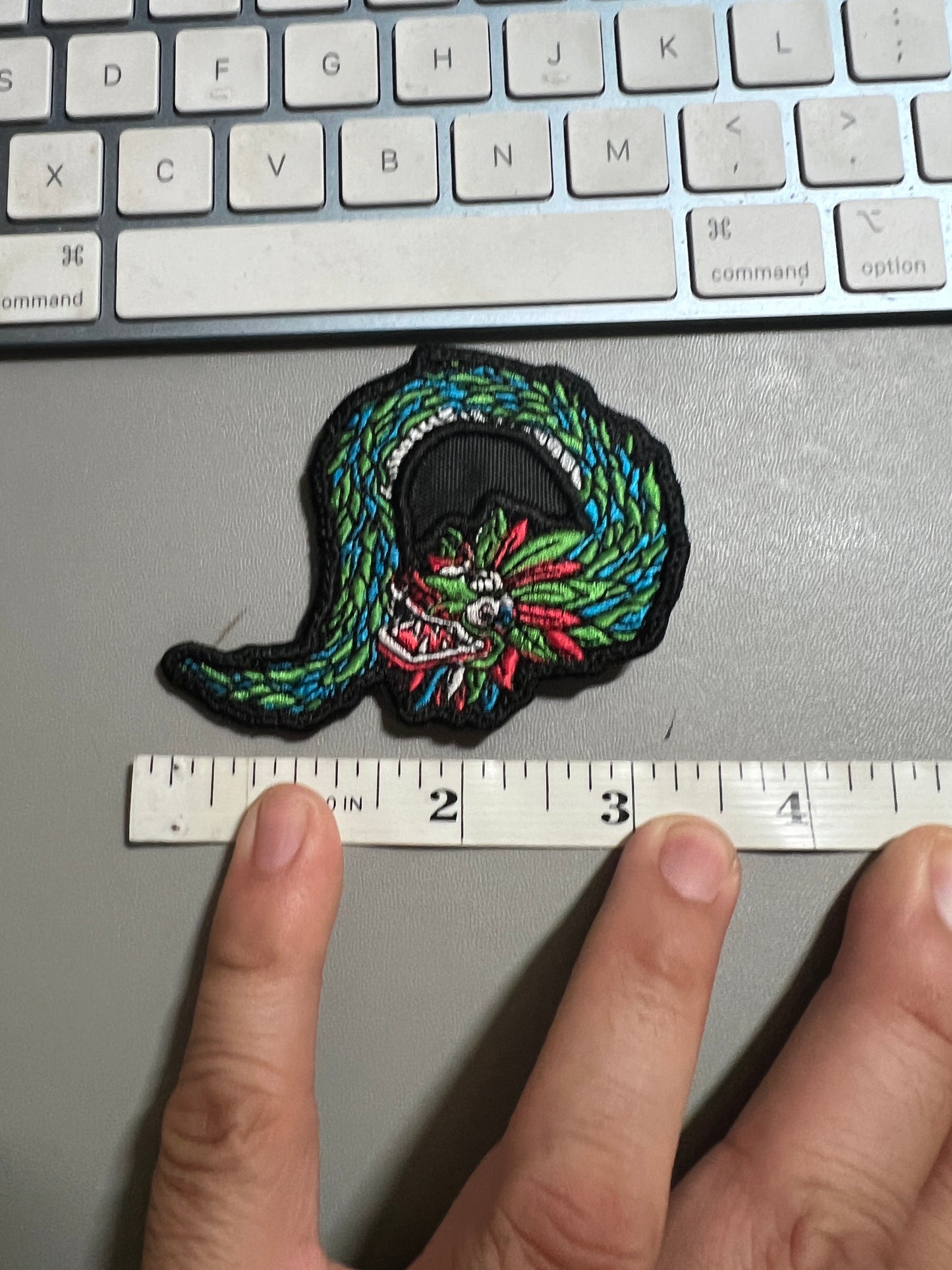 Quetzalcoatl, Kukulkan, Patch, 3.5in, Made in Mexico, sew-on, Azteca, Mayan, Mexica (#23)