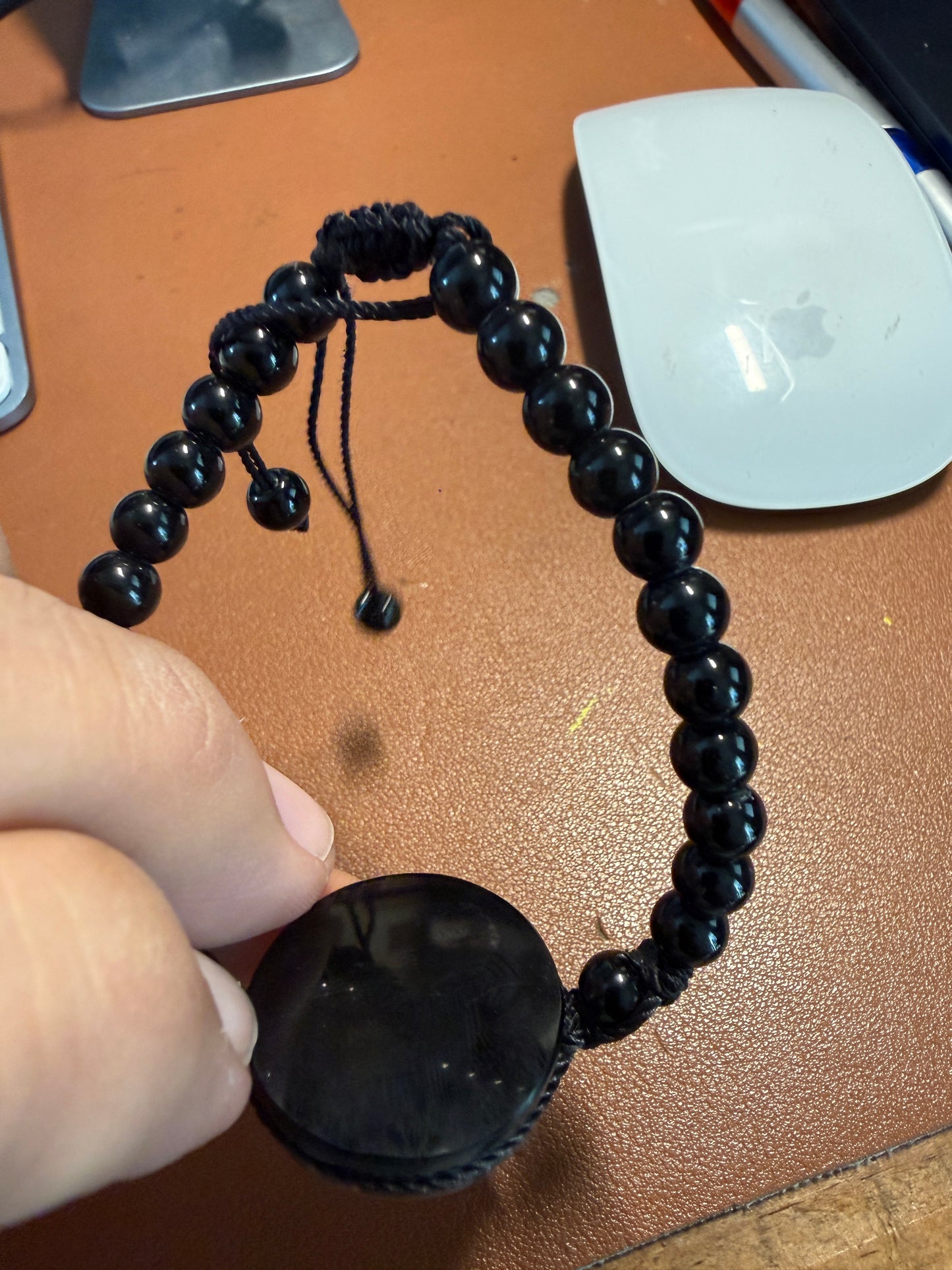 Fancy Aztec Huitzilopochtli Hummingbird, Mexican, Obsidian Pendant, Bracelet, Mexico #41