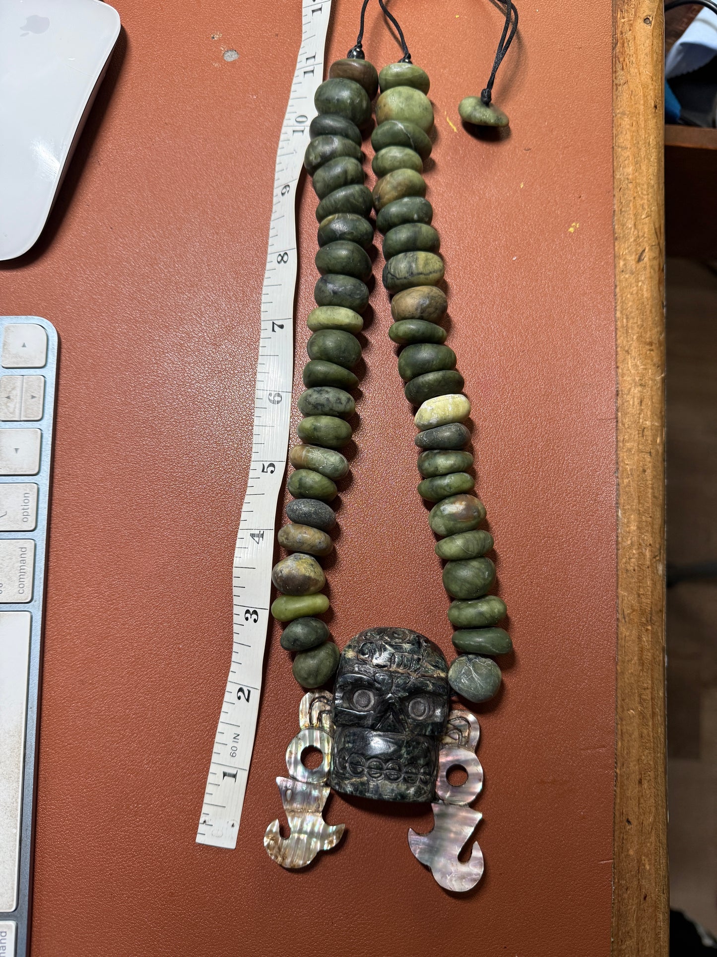 Mictlantecuhtli Skull Necklace Mexica Indigenous, Mexico, Mexican, Aztec, Azteca, Death (#H)