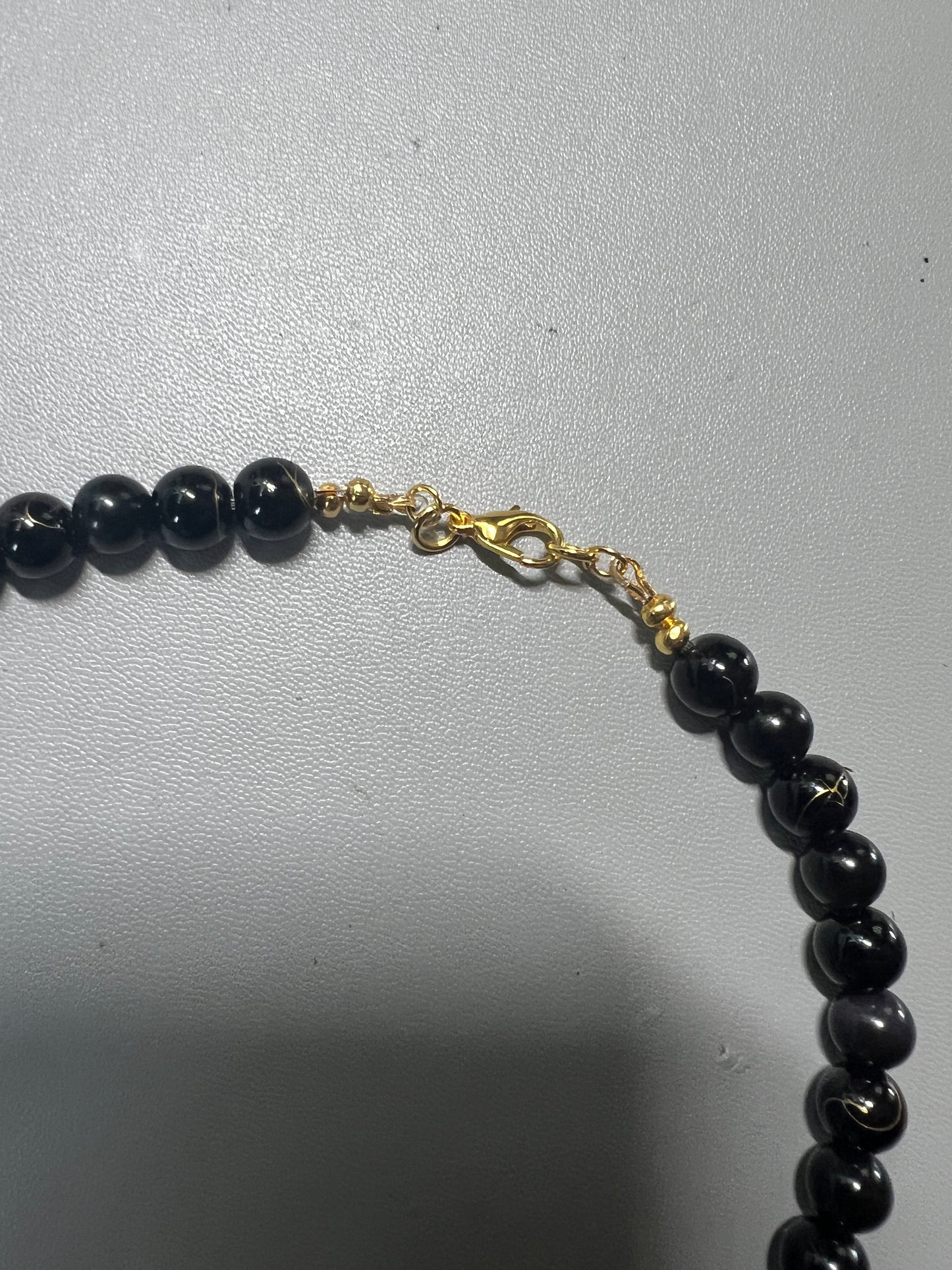 Parakeet Eyes Tecpatl Aztec Obsidian Pendant Flint Knife, Gold Stripe Obsidian Beaded Necklace, Symbol for Sorcery, Shape Shifting Sterling Silver pendants, Mexico (#12)