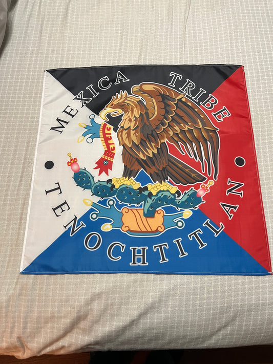 Mexica Tribe Tenochtitlan Bandanna Panuelo Hankerchief Mexica Tribe Aztec Mexico