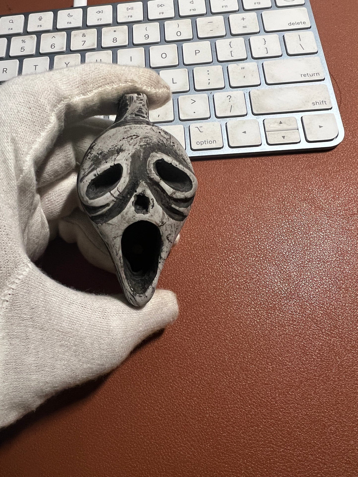Aztec Death Whistle Halloween Whistle Scream Whistle Instrument Skull Phantom Loudest Whistle with Human Sounding Screams