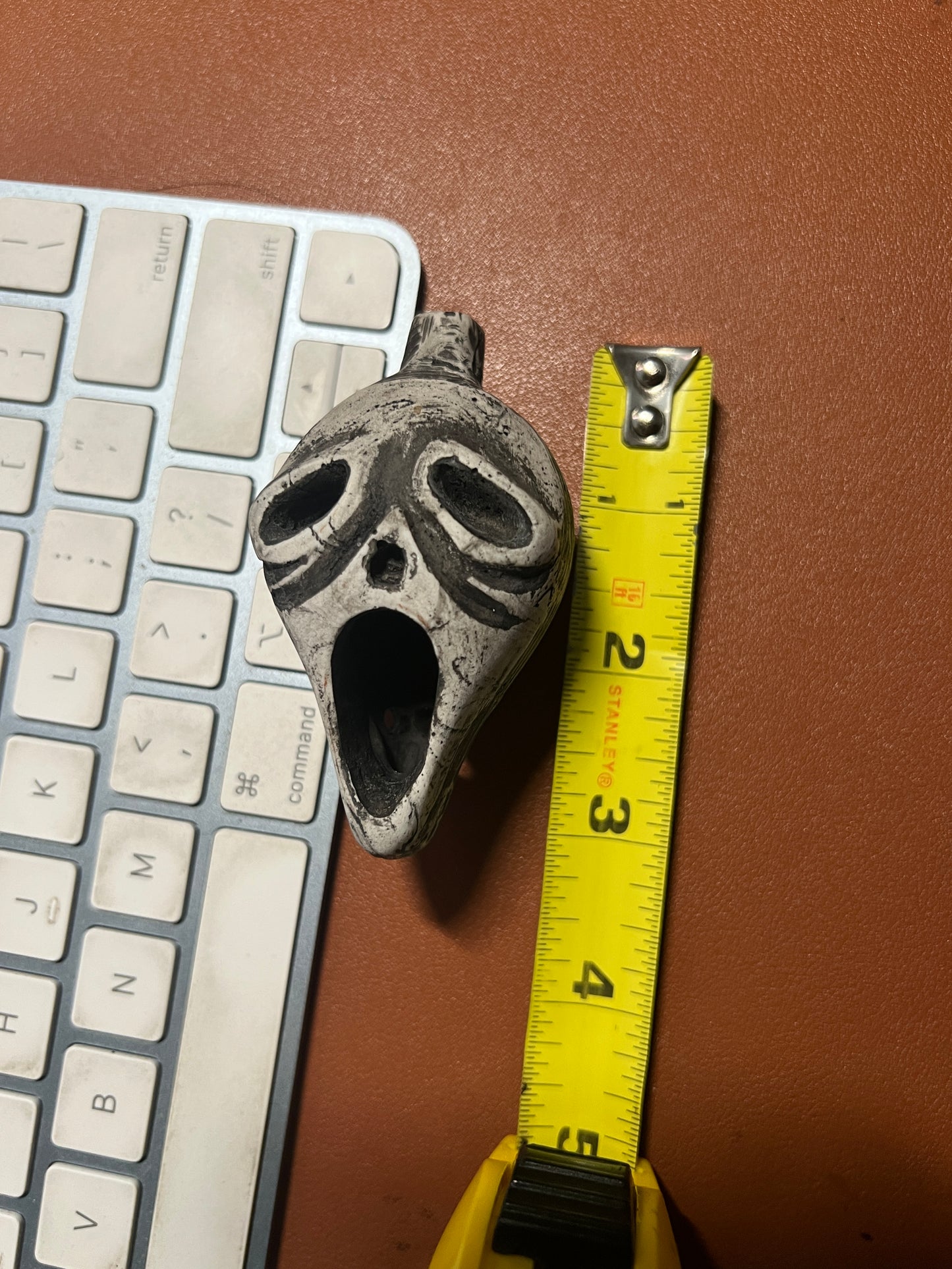 Aztec Death Whistle Halloween Whistle Scream Whistle Instrument Skull Phantom Loudest Whistle with Human Sounding Screams