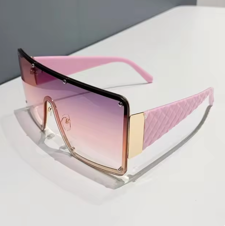Fashion Large Frame Sunglasses Female Wide Rimmed Sun Glasses Movie Star Hip Hop