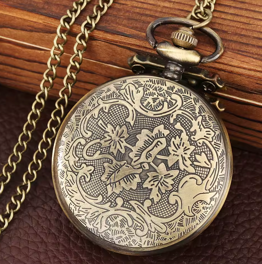 Aztec Quetzalcoatl or Mayan Kukulkan Pocket Watch Bronze Quartz Pocket Vintage Collection #36