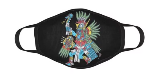 Huitzilopochtli-Aztec God Of Sun And War-Aztec Deity Unisex Childs Face Mask Huitzilopochtli Aztec Mexican God