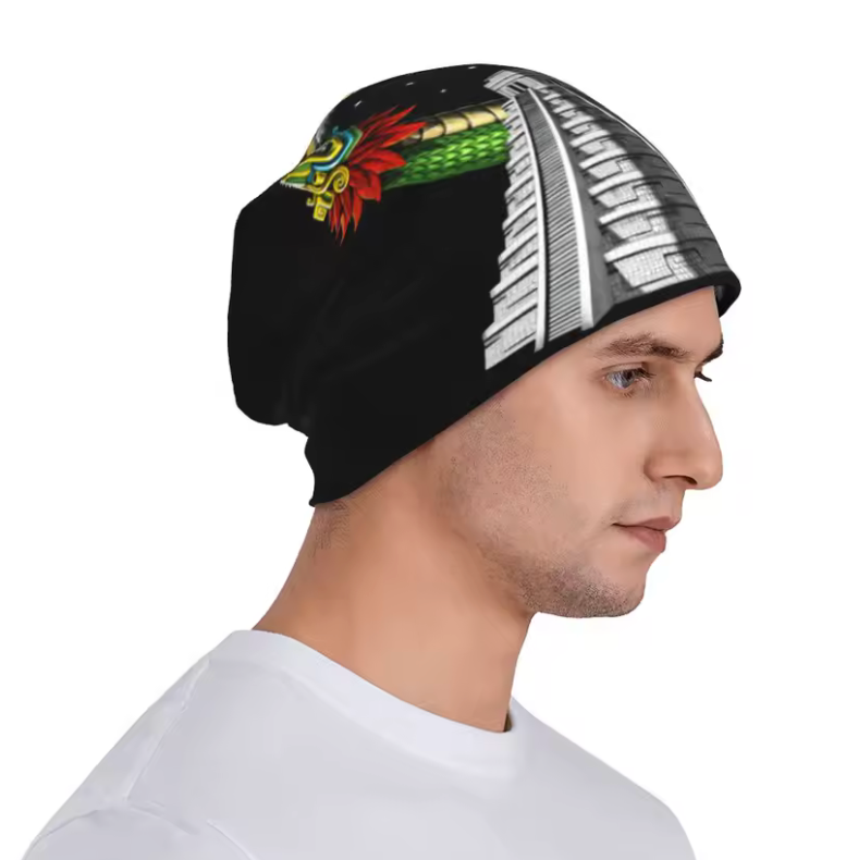 Beanie, Mayan Kukulkan, Chichen Itza, Mexican, PreHispanic, hat, cap, One Adult Size