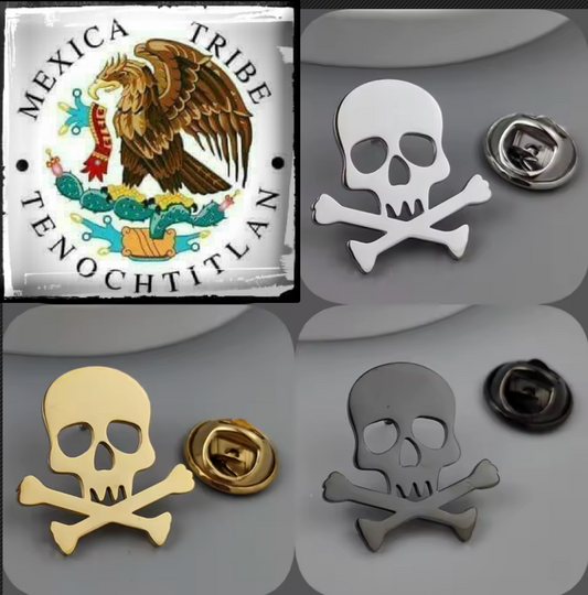 Skull and Bones, Cross bones  Badge, Brooch, Button, Lapel Pin, Pirates of the Caribbean #12