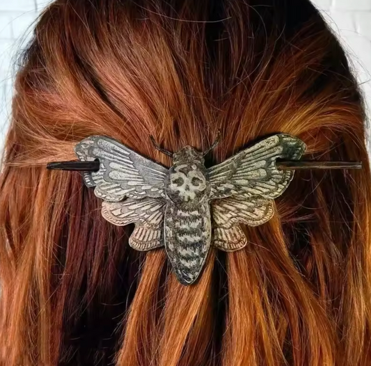 Hair Barrette For Women Moth Witch Hair Sticks Gothic Hairpin Pagan Hair Jewelry (#17)