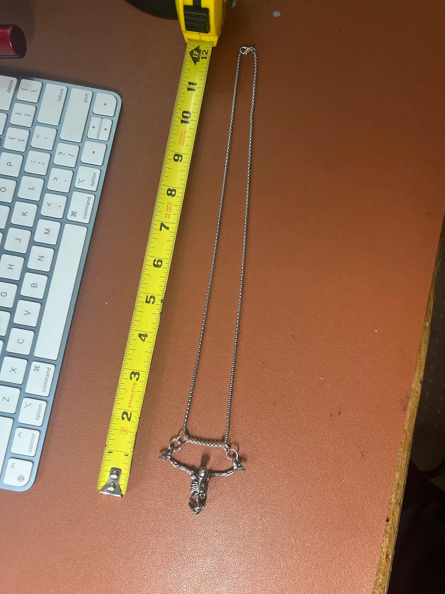 Half Skeleton Prisoner Shackled Pendant Necklace, Alloy, Pirates, Dead Man, Hanging, HandMade, Caribbean Pirate Captive, Fantasy (#15)